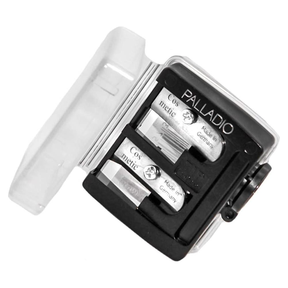 Sacapuntas Cosmético Palladio Doble Barril Acero Inoxidable