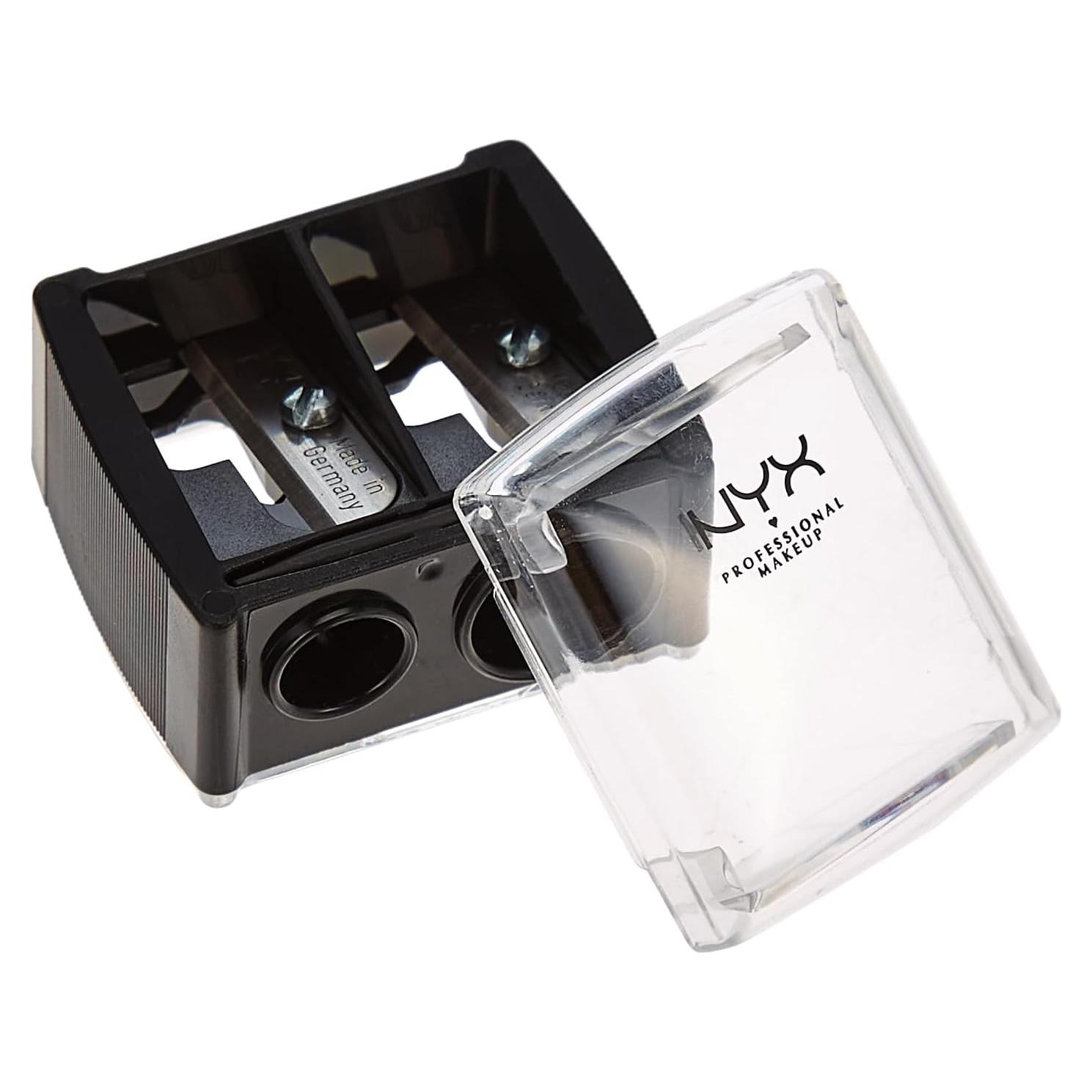 Afilador de Lápiz de Maquillaje NYX 2 en 1 Acero