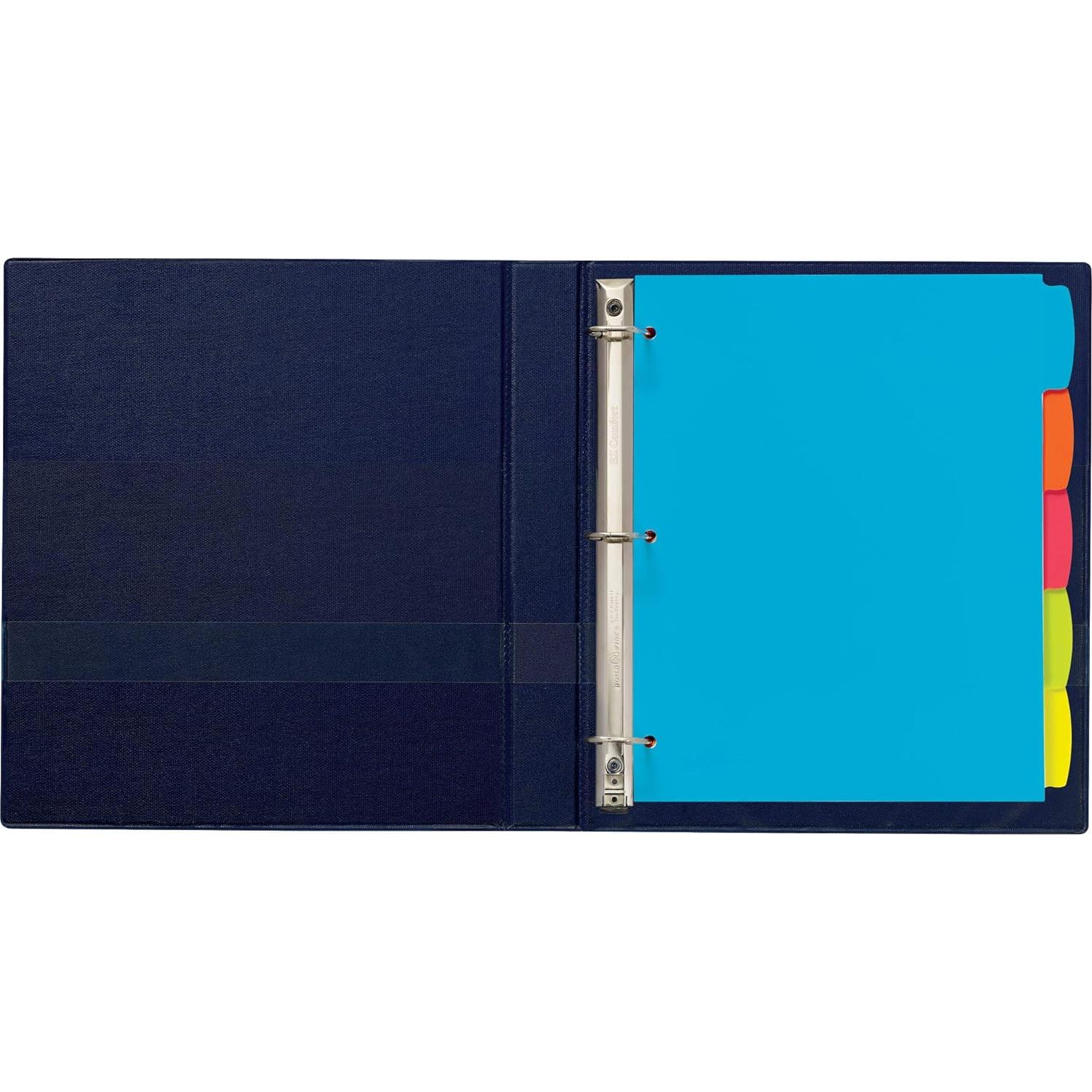 Separadores de plástico Avery Big Tab Write & Erase, 15 unidades