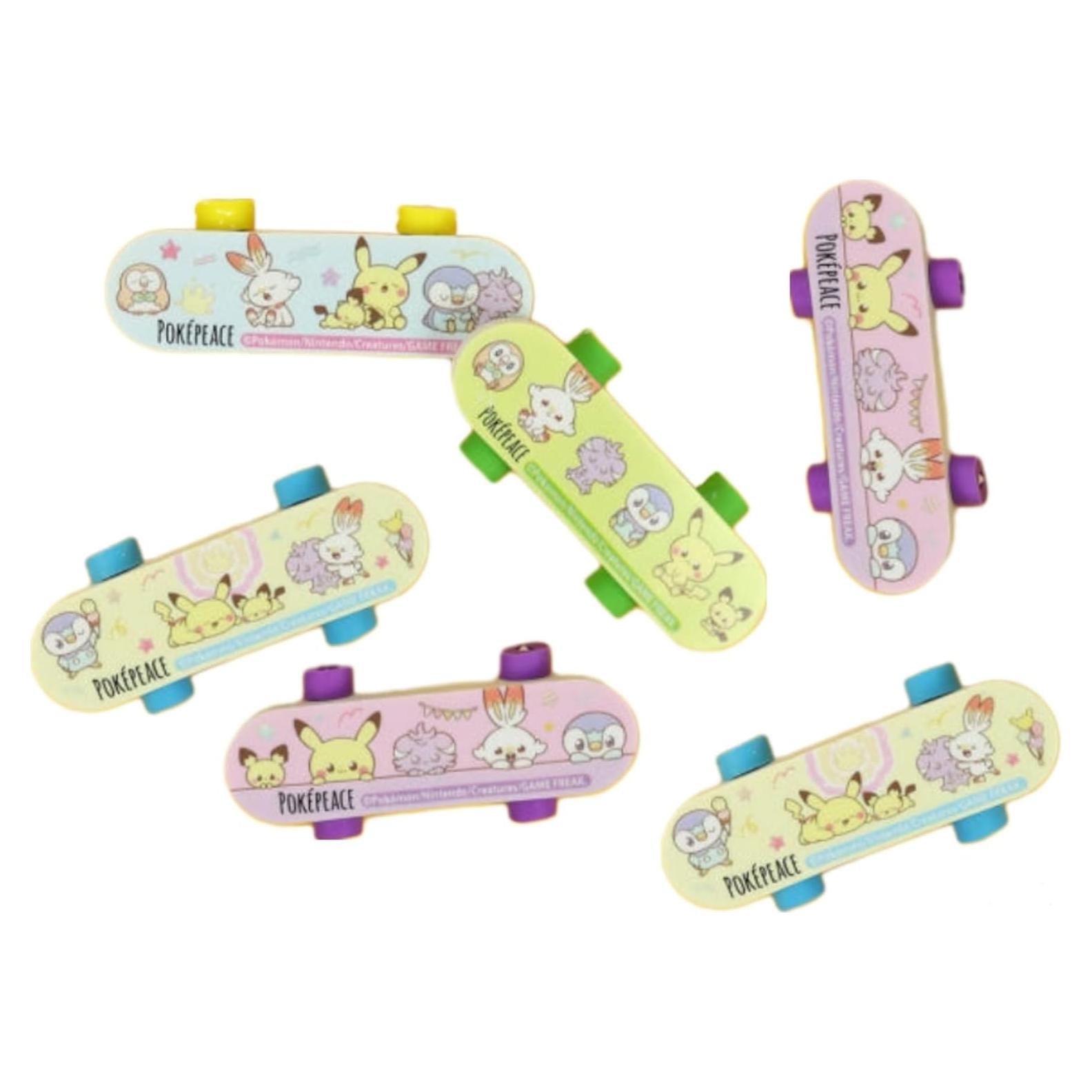 Conjunto de Gomas de Borrar Pikachu - 6 Piezas Multicolor