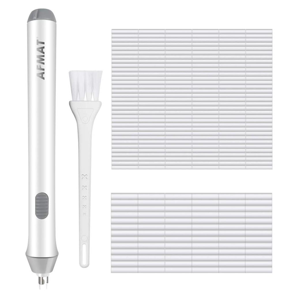 Borrador Eléctrico AFMAT con 140 Recargas - Blanco