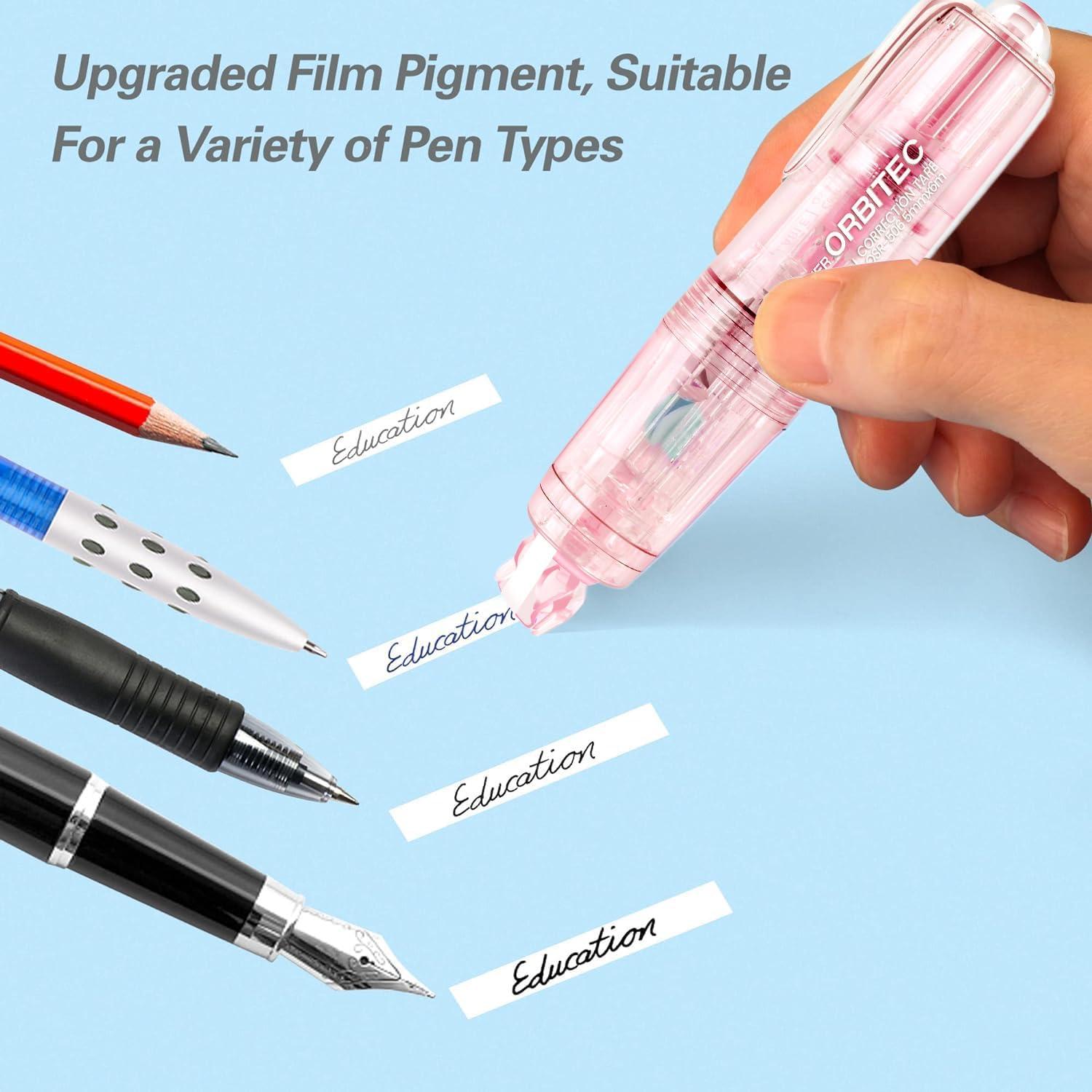 Cinta Correctora Retráctil Reutilizable JUDENMEY 4PCS Blanca