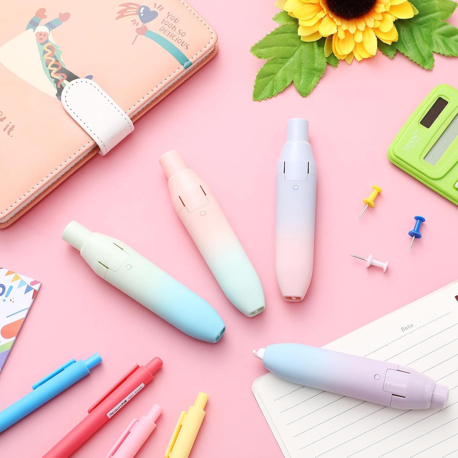 Cinta Correctora Retráctil Dinifee 4 Pcs Secado Rápido Kawaii