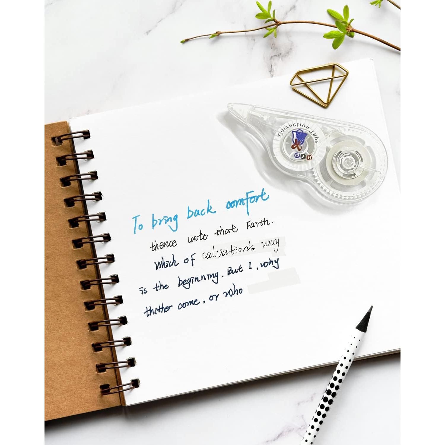 Cinta Correctora Blanca QYH 16 Cintas 5mm x 10m