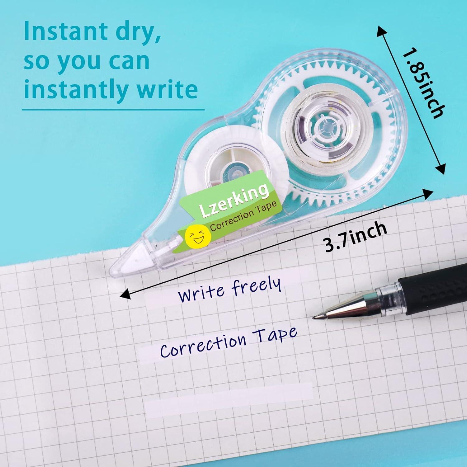 Cinta Correctora Lzerking Blanca 32 Unidades 1.27 cm x 10 m