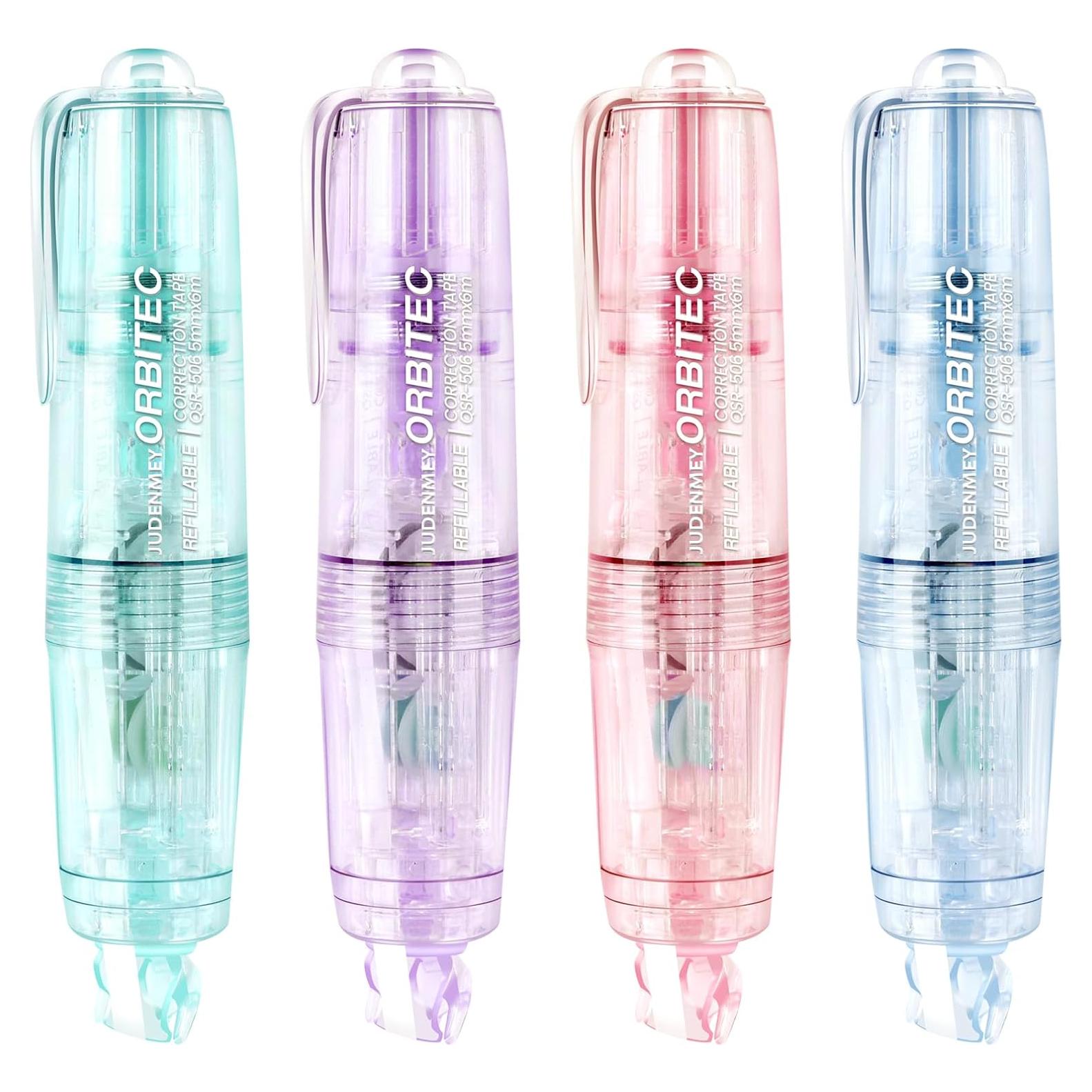 Cinta Correctora Retráctil JUDENMEY Blanca 4 Unidades 0.5cm x 121.9m