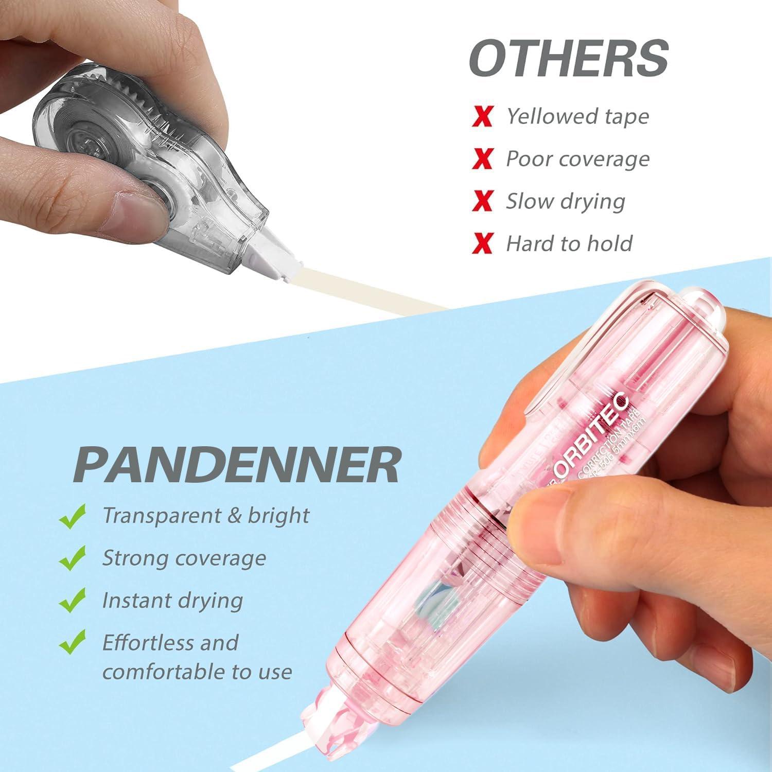 Cinta Correctora Retráctil JUDENMEY Blanca 4 Unidades 0.5cm x 121.9m