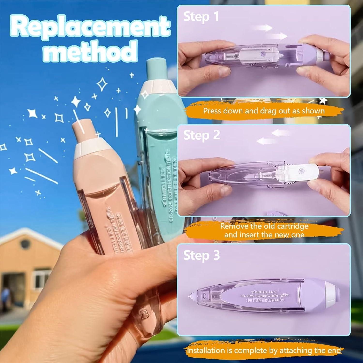 Cinta Correctora Recargable ASTIMESA 4 Pcs 5mm x 6m