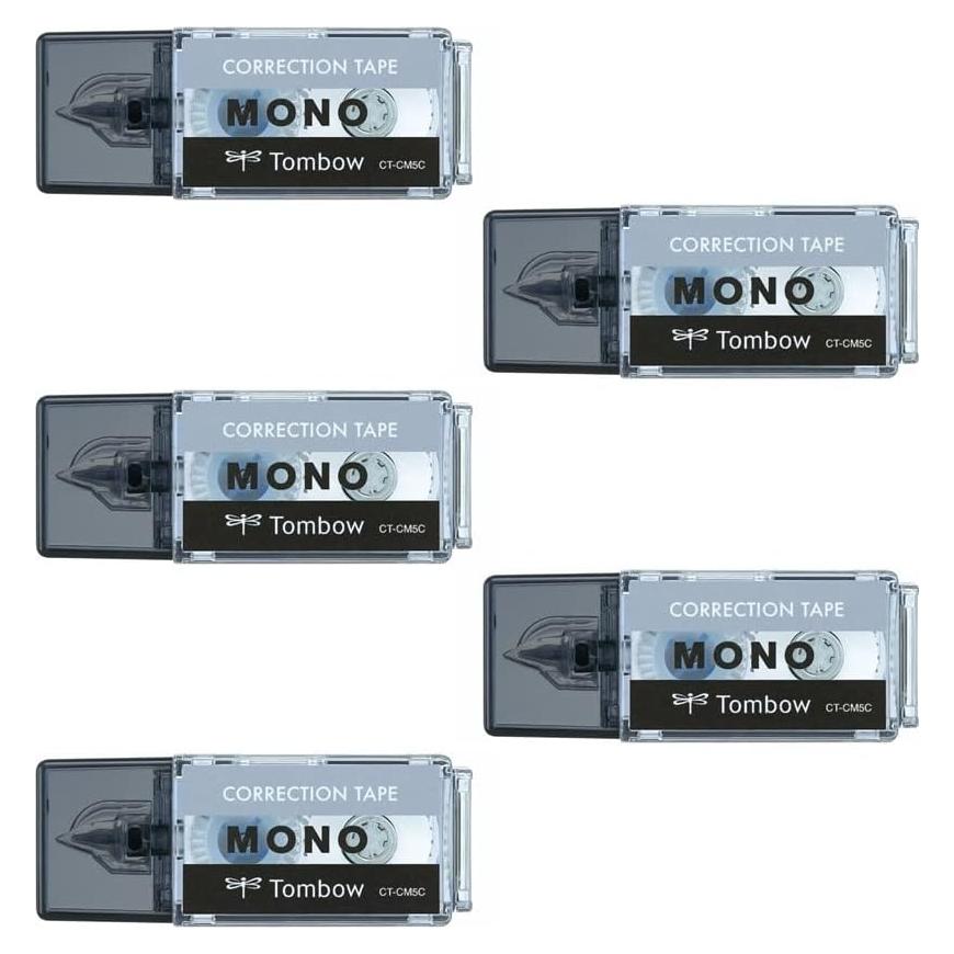 Cinta Correctora Pocket Tombow CT-CM5C10-5P 5mm x 4m Negra