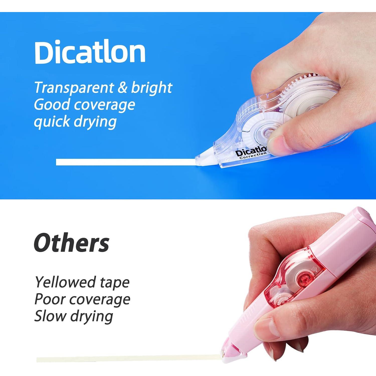 Cinta Correctora Dicatlon 10 Paquetes 5mm x 5m Blanca