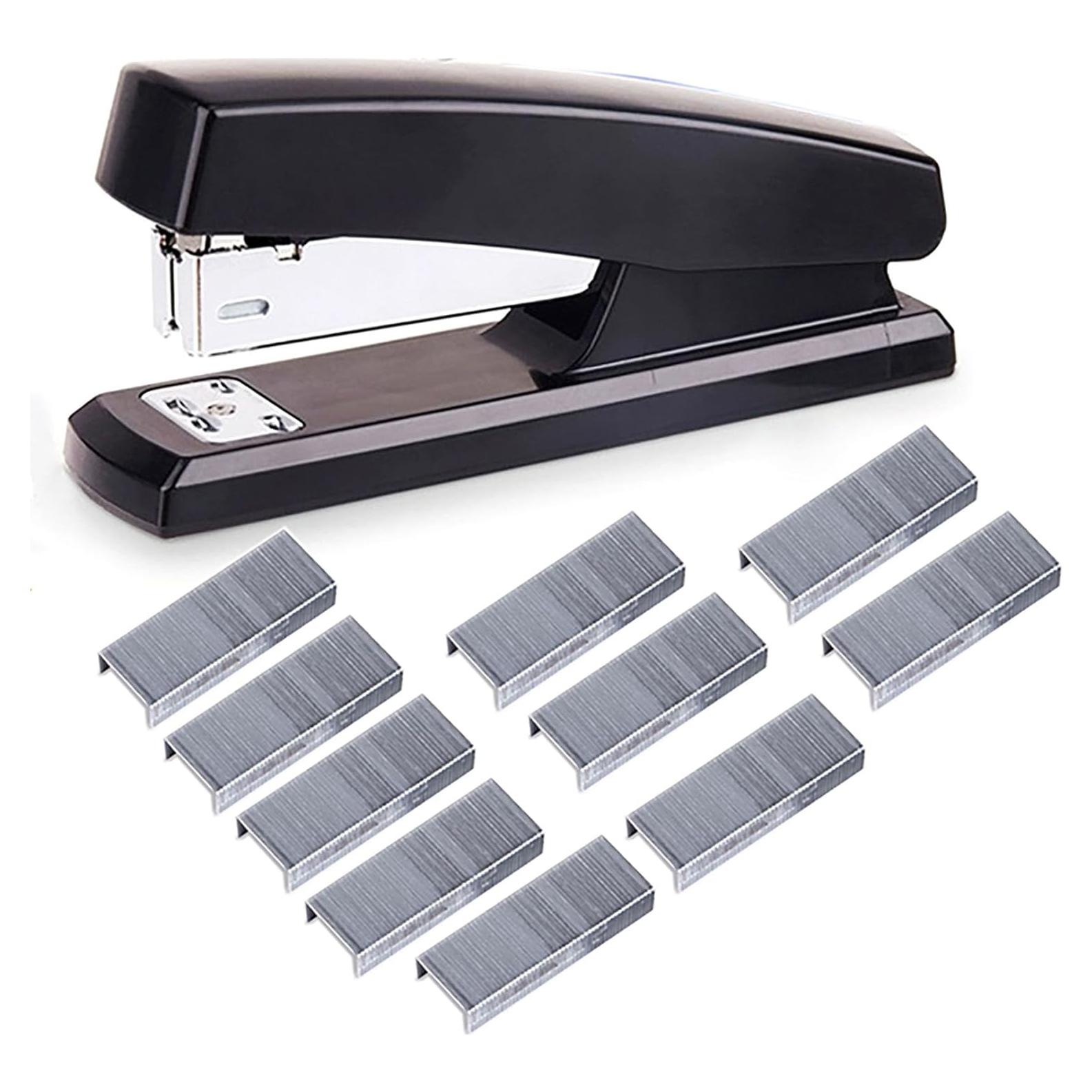 Grapadora de Escritorio YIKANGHENG Negra 20 Hojas 12.19 cm