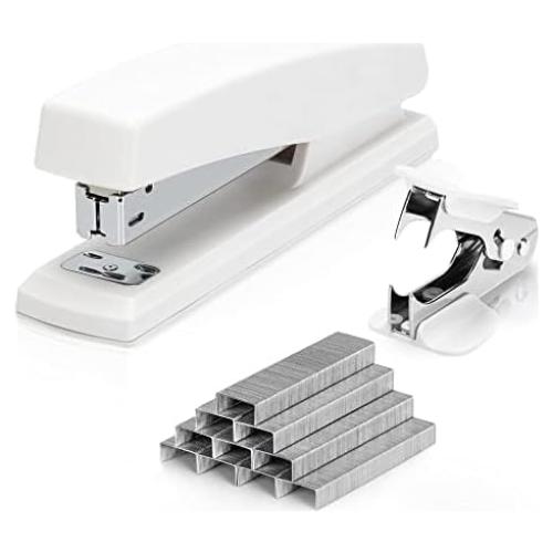 Grapadora de Escritorio Deli AZ0325T-WH Blanca 25 Hojas