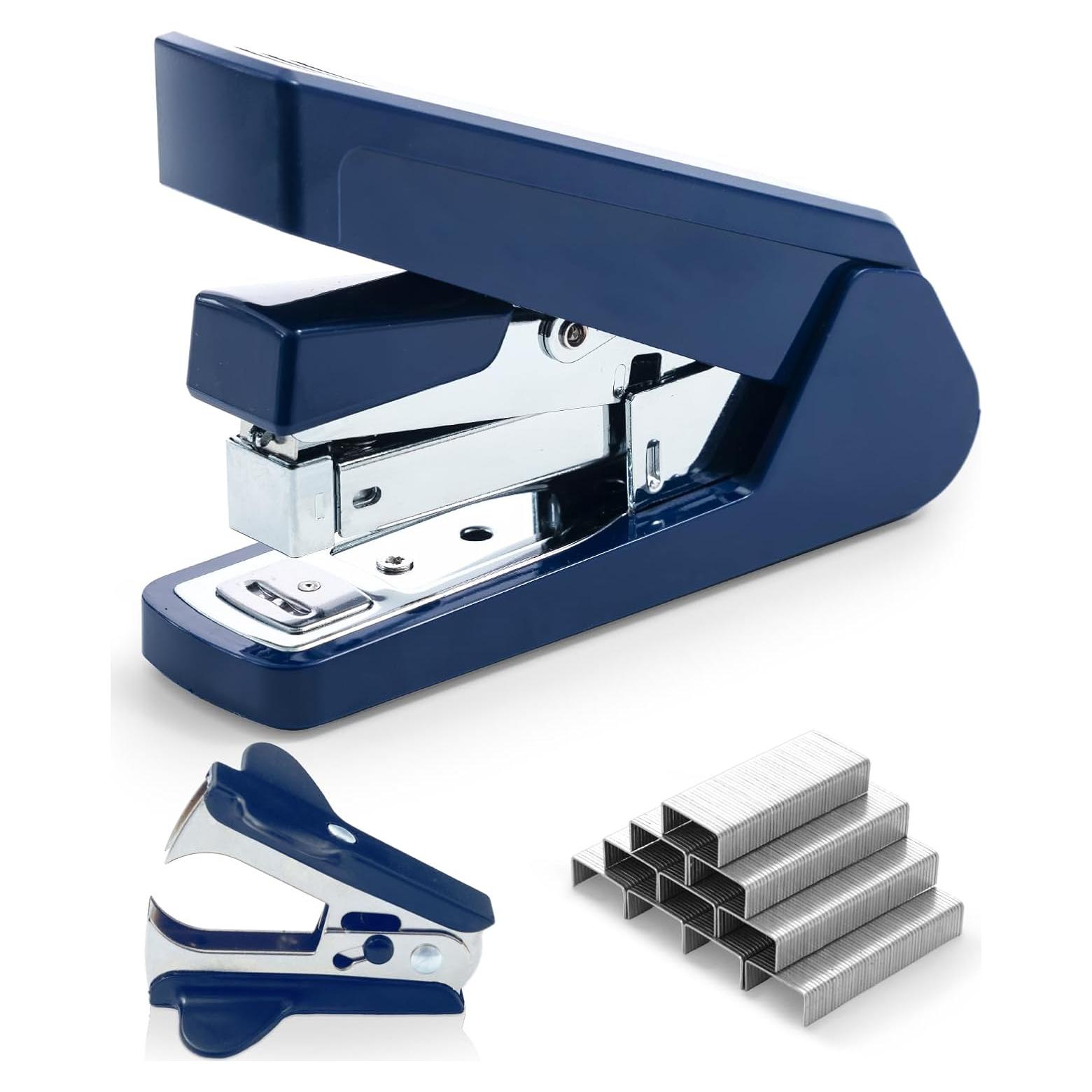 Grapadora M&G Sin Esfuerzo 50 Hojas Azul Oscuro con Grapas