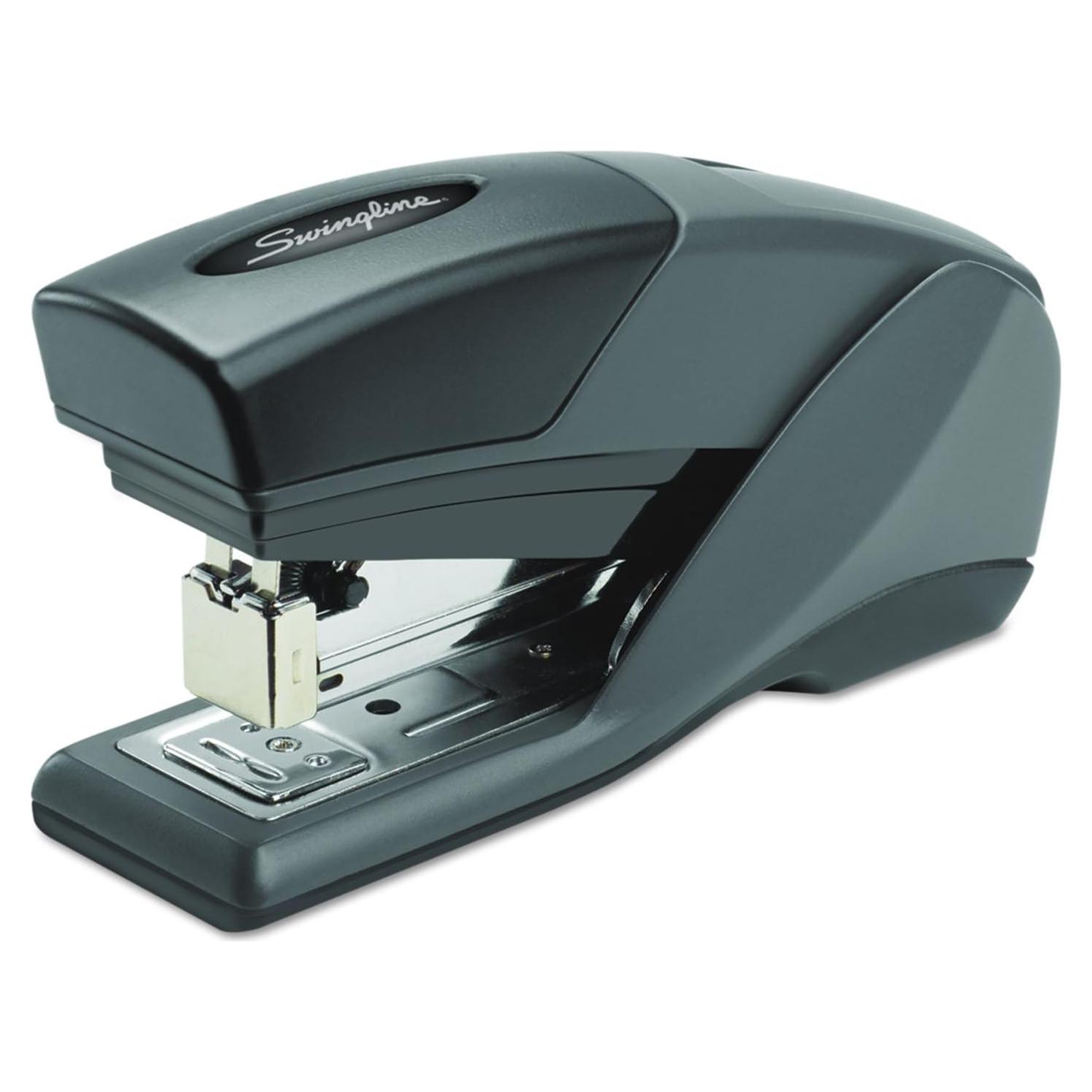 Grapadora de Escritorio Swingline Optima 25, Compacta, Naranja/Gris