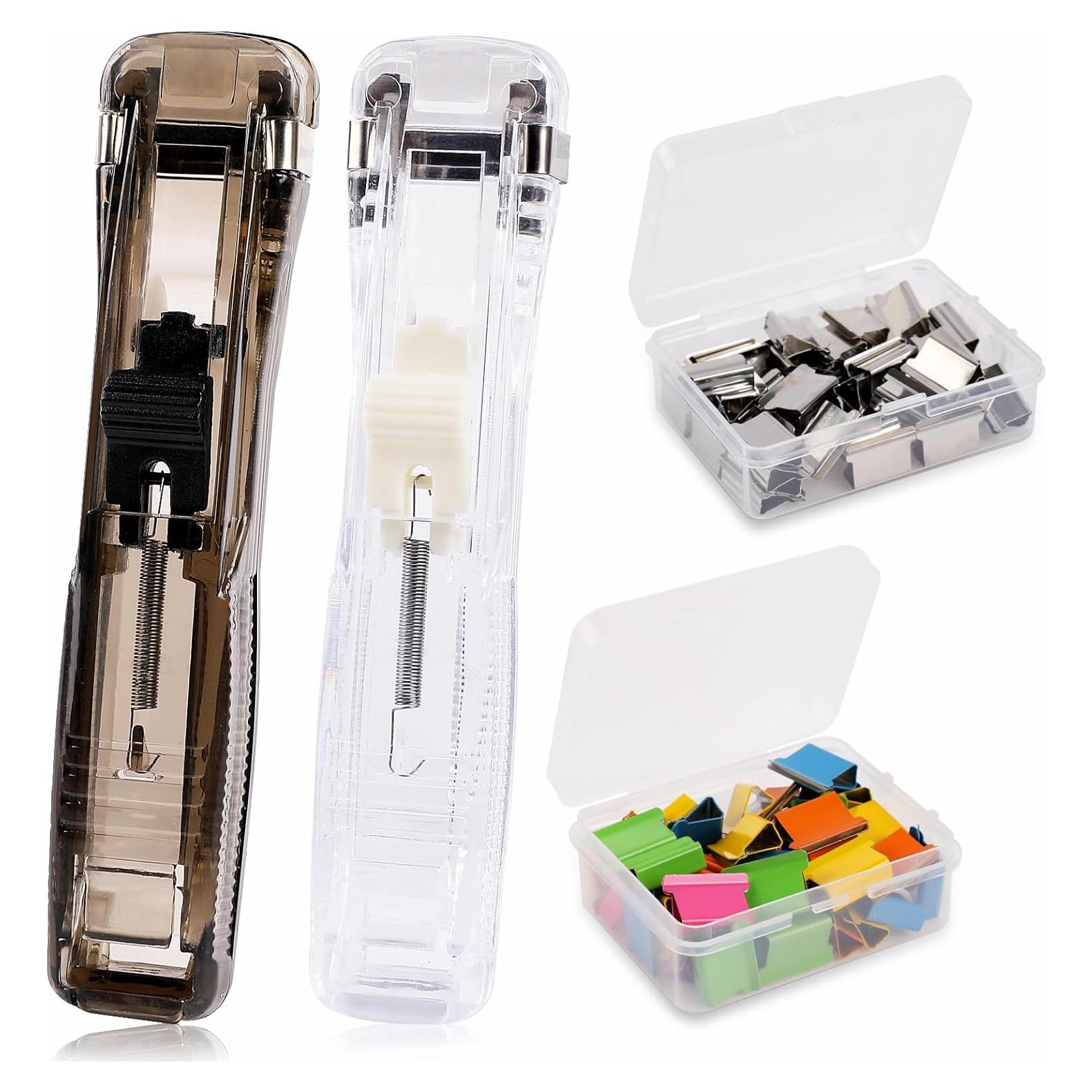 Dispensador de Clips de Papel Styquenzer con 100 Recargas