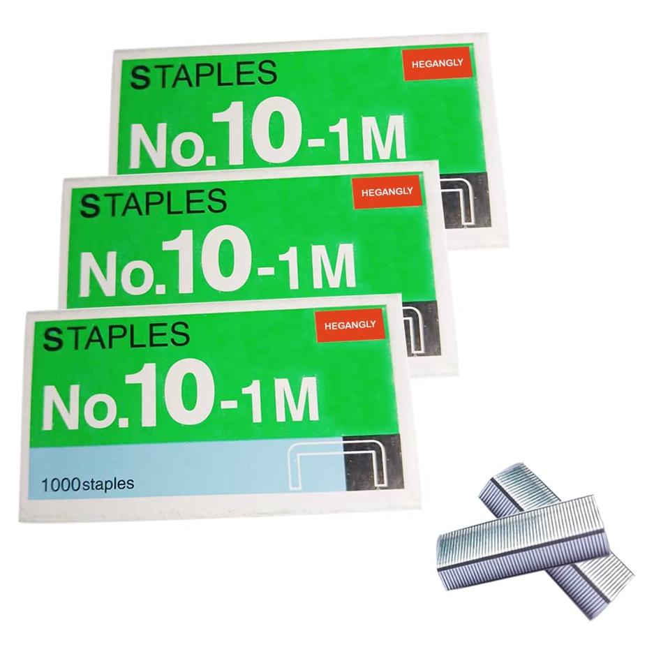 Grapas No.10 HeGangLy 3000pcs para Grapadoras Mini