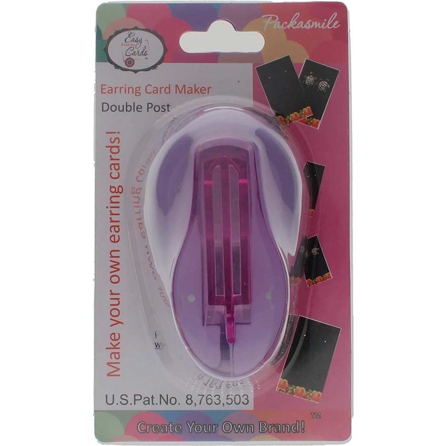 Perforadora Doble para Tarjetas de Aretes Tarjetas para Aretes Fáciles