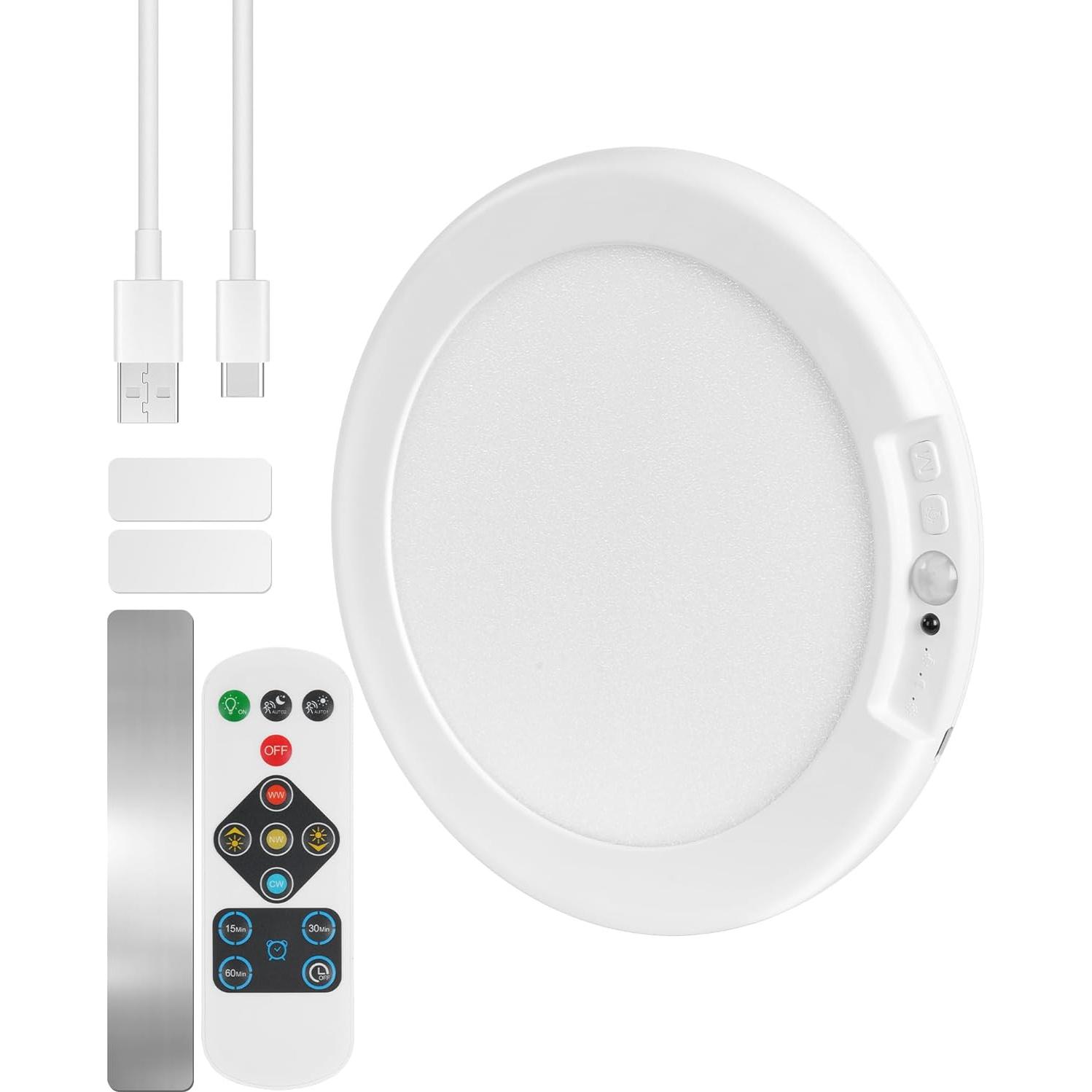 Luz de Techo Inalámbrica GOEBLESON con Sensor de Movimiento LED