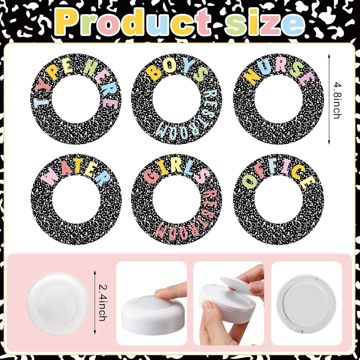 Pases Escolares Magnéticos Glooglitter con Luces de Empuje