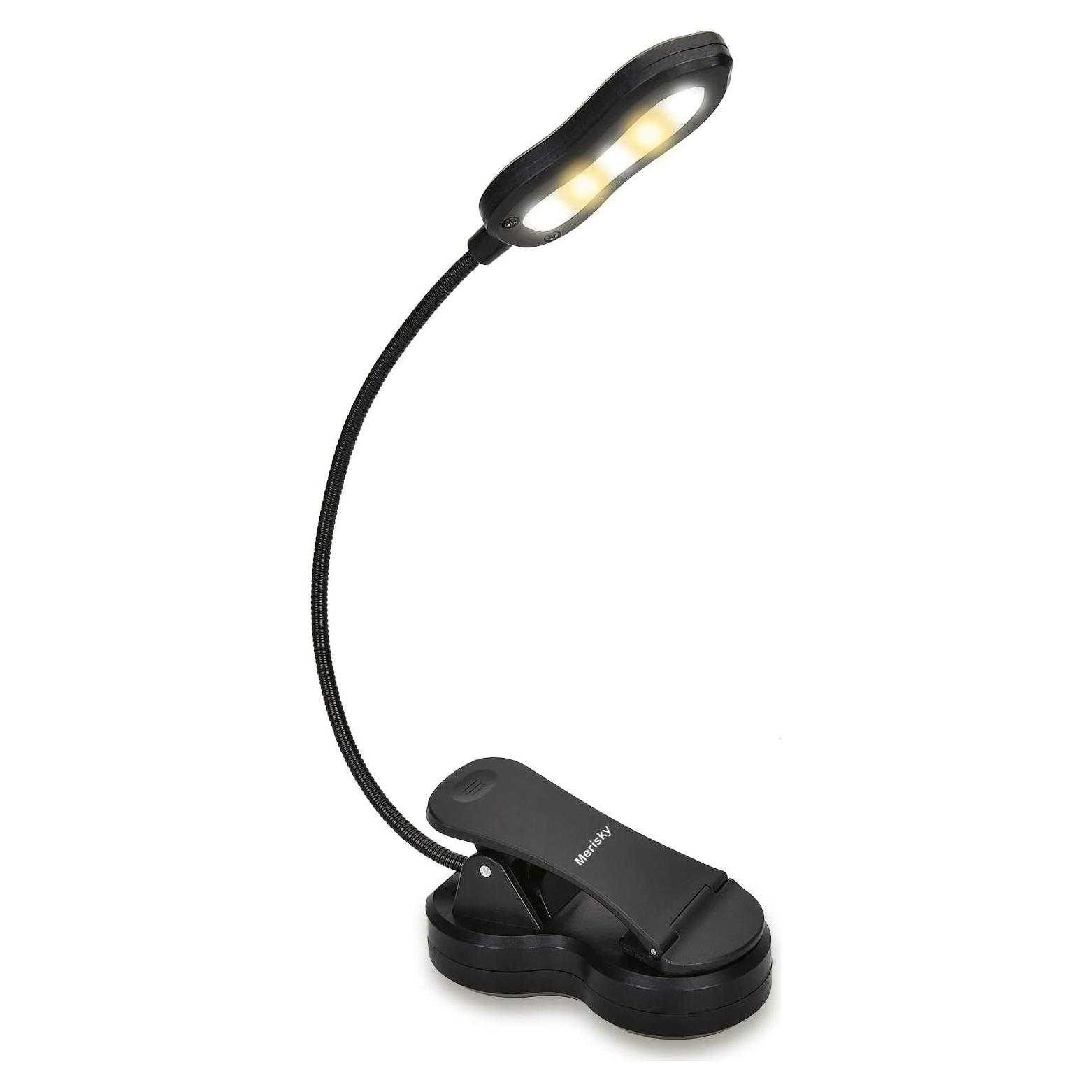 Luz de Libro LED Recargable Merisky - 3 Colores y 3 Brillos