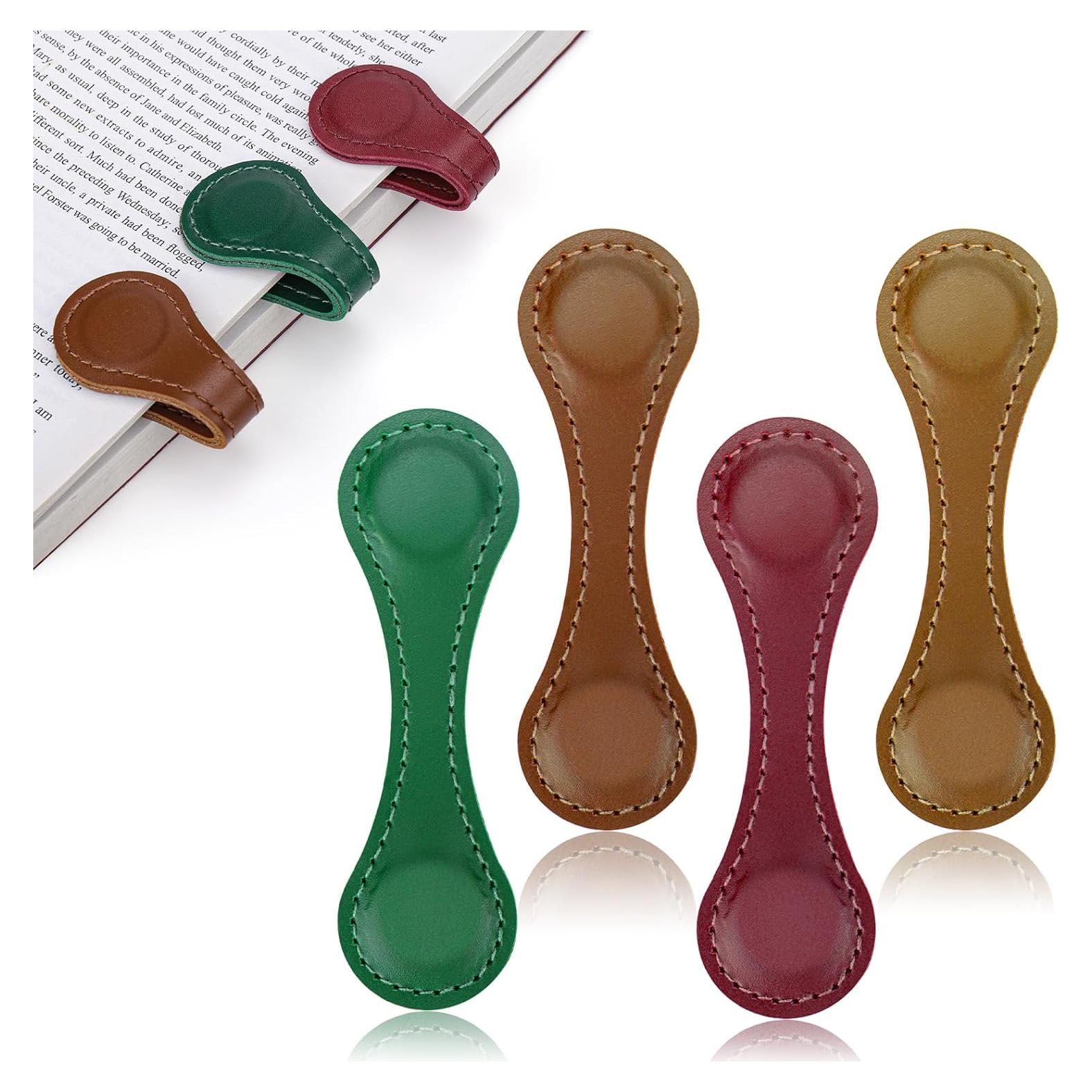 Set de 4 Marcadores Magnéticos de Cuero Mity Rain Vintage