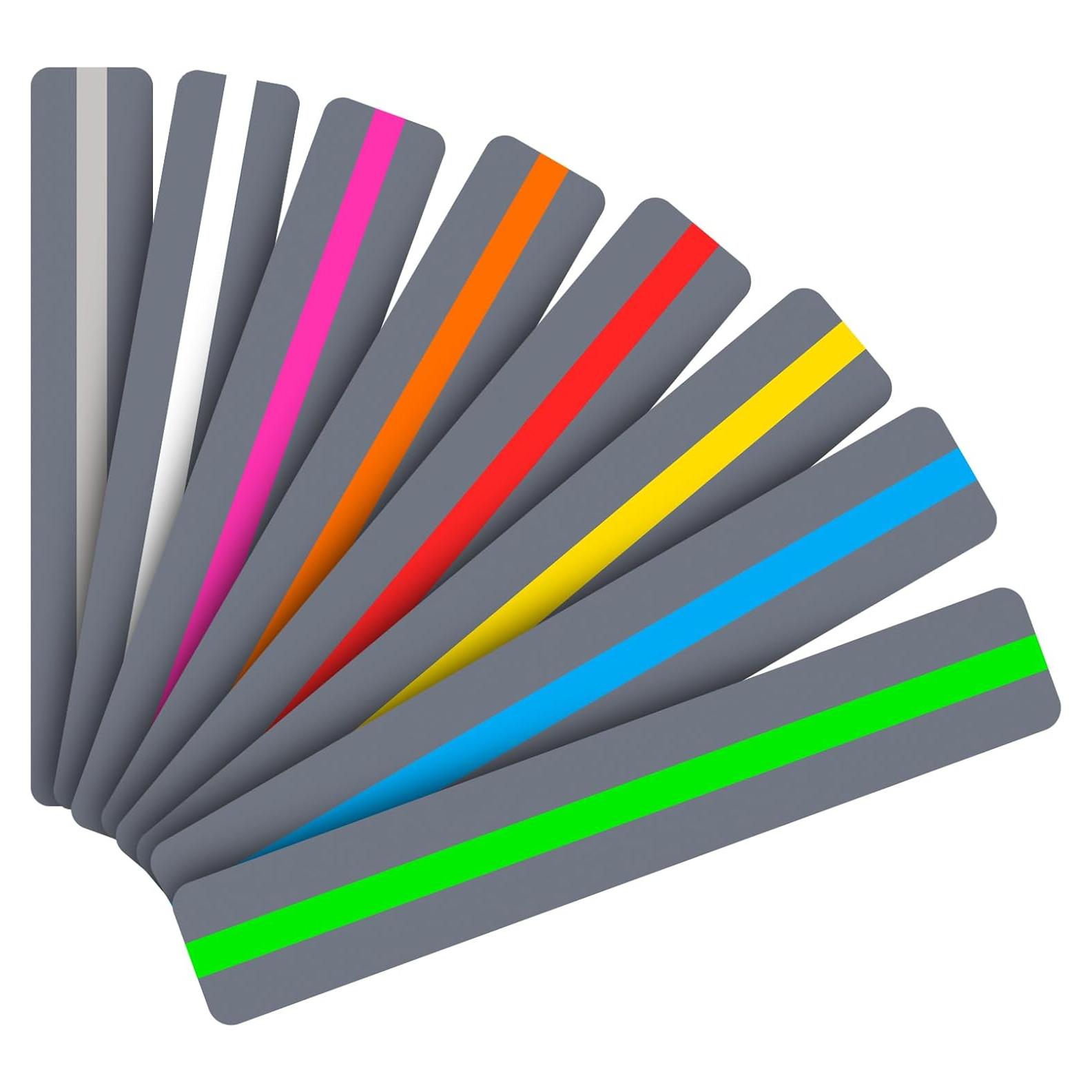 Tiras de Lectura Guiadas Heetobcos - 8 Colores para Dislexia