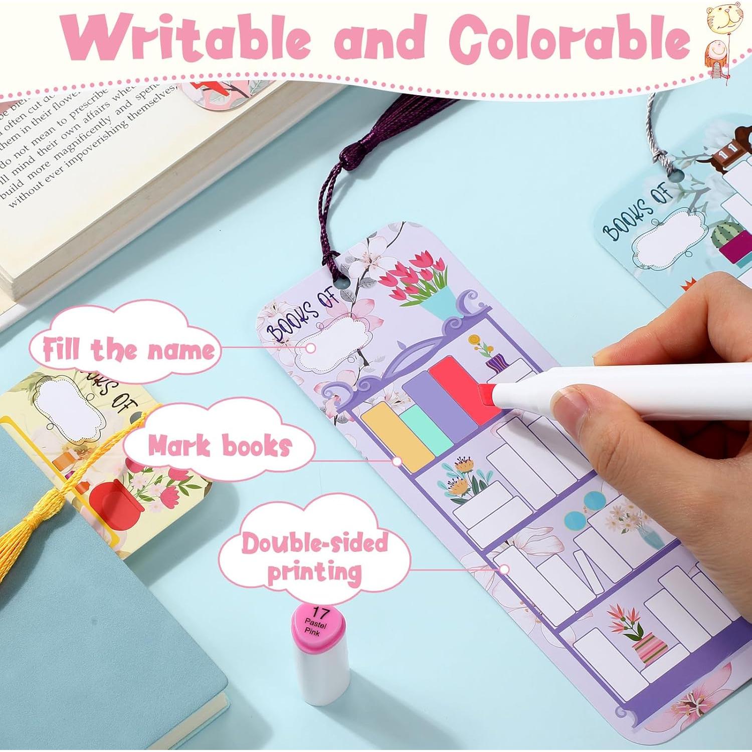 100 Marcadores de Libros Spakon con Borlas Multicolor 18x6.5cm