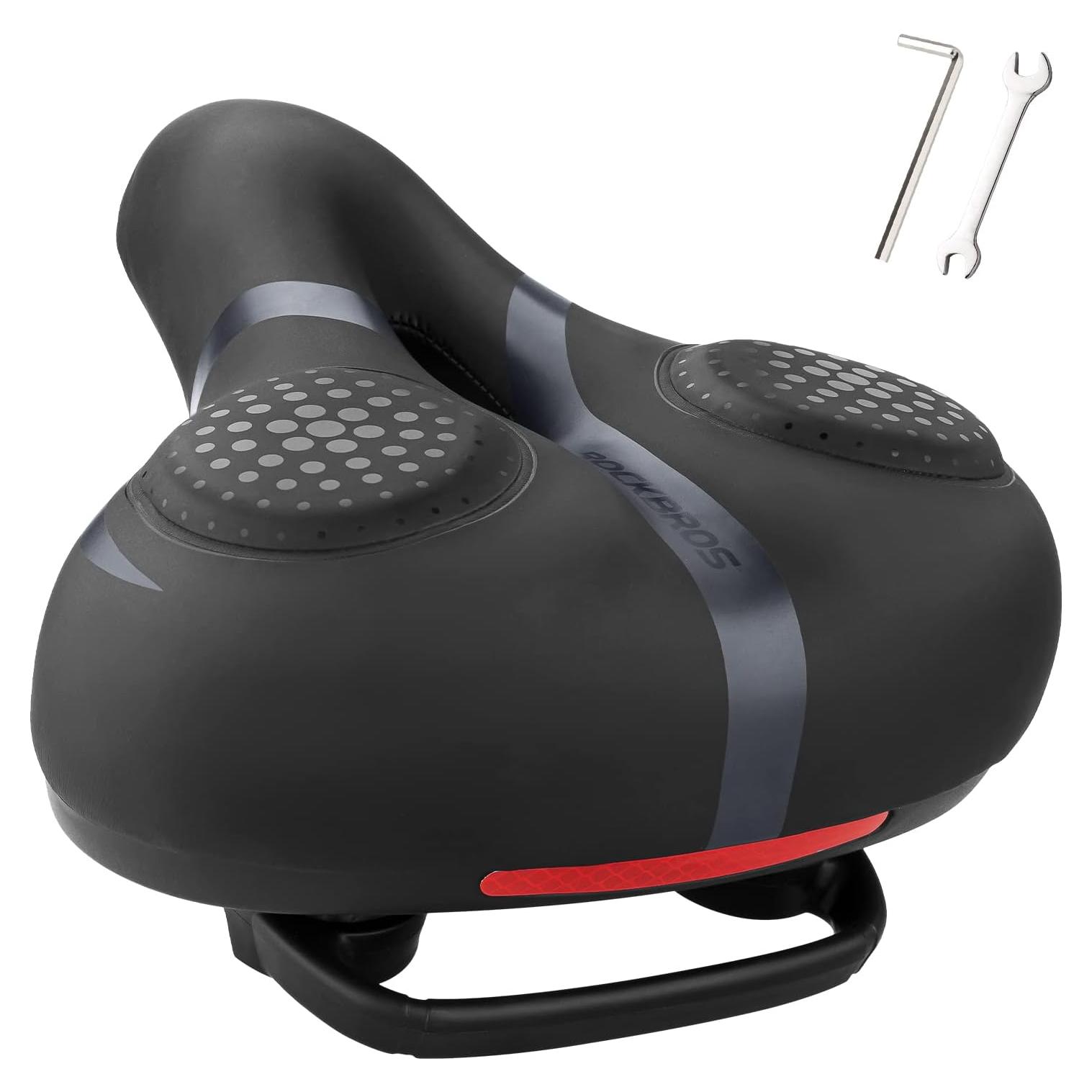 Asiento de Bicicleta ROCKBROS Gel Ancho Impermeable Unisex