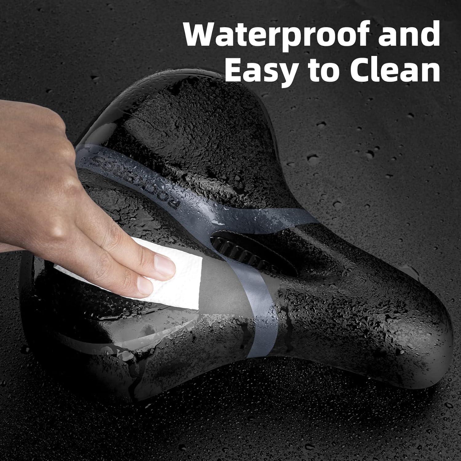 Asiento de Bicicleta ROCKBROS Gel Ancho Impermeable Unisex