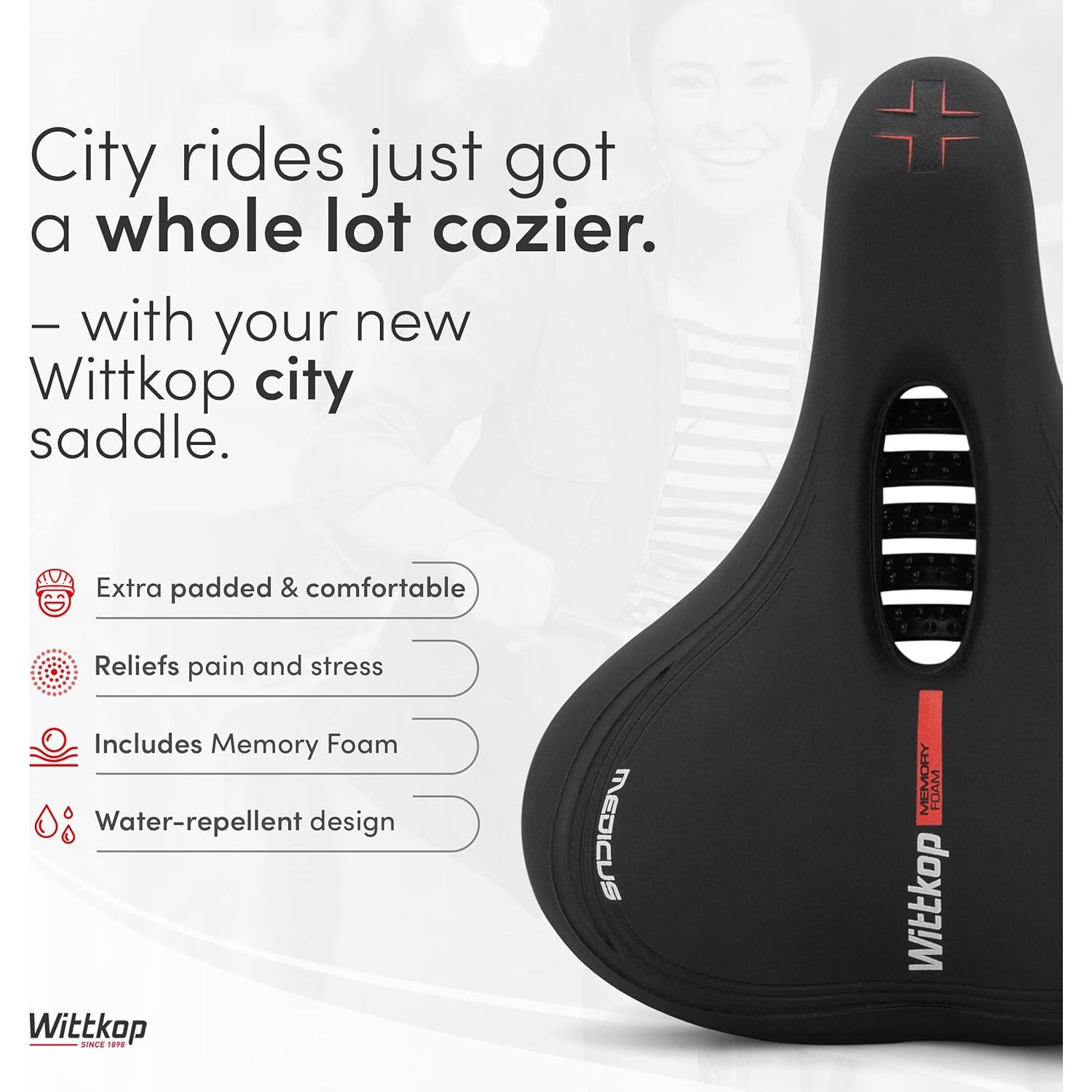 Sillín de Bicicleta Wittkop Unisex Impermeable 25.4x21.6cm