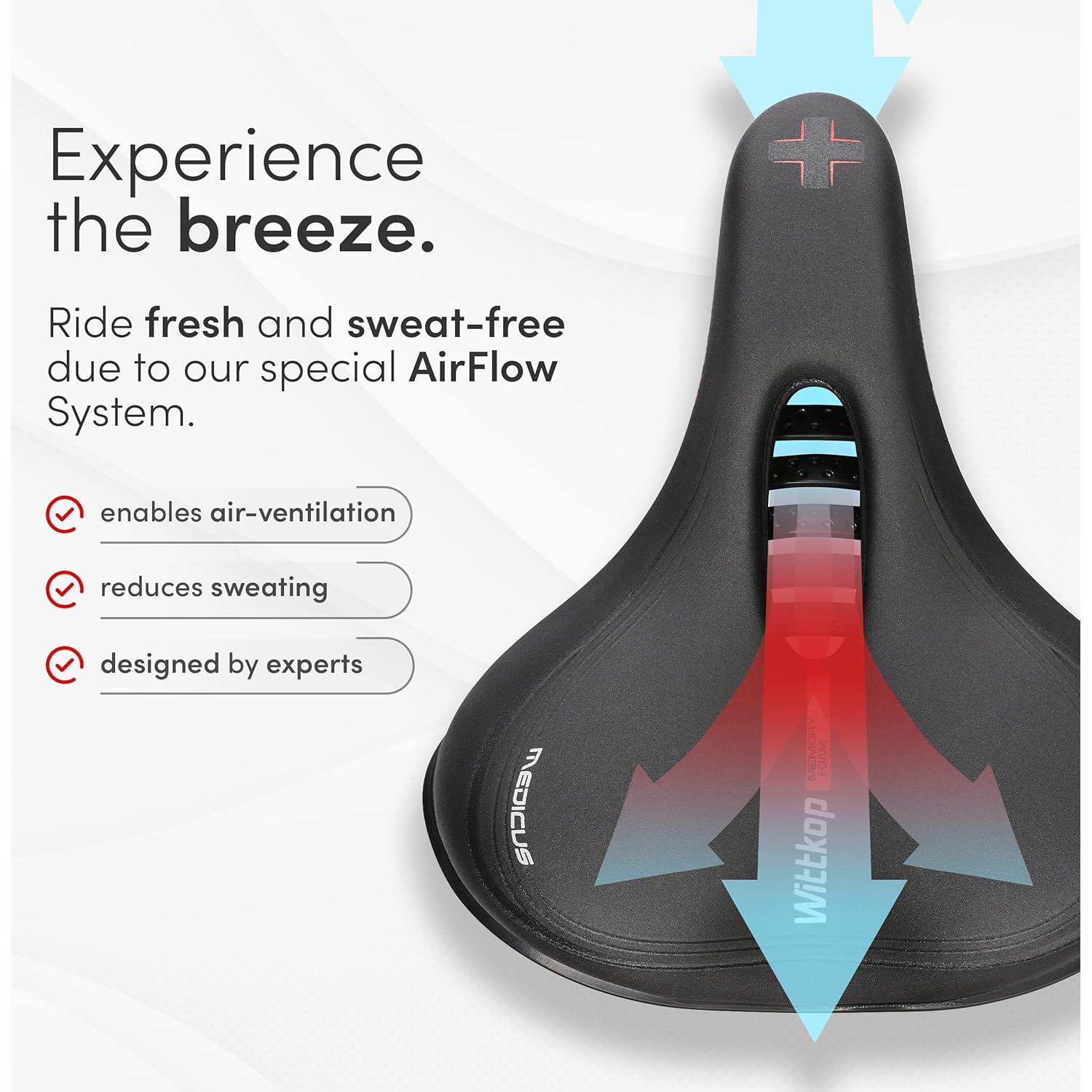 Sillín de Bicicleta Wittkop Unisex Impermeable 25.4x21.6cm