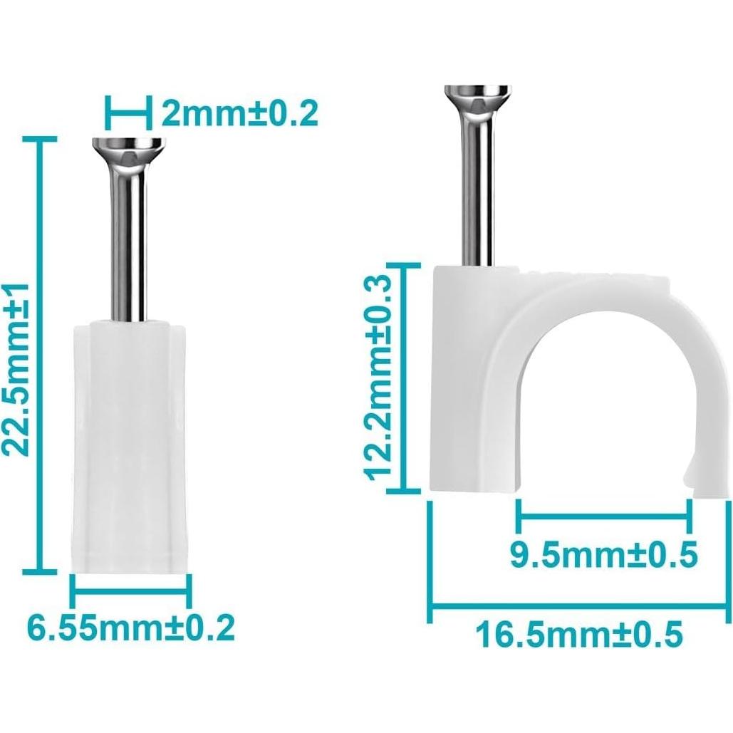 Clips de Cable en Círculo Monoprice 10mm - 100 Piezas