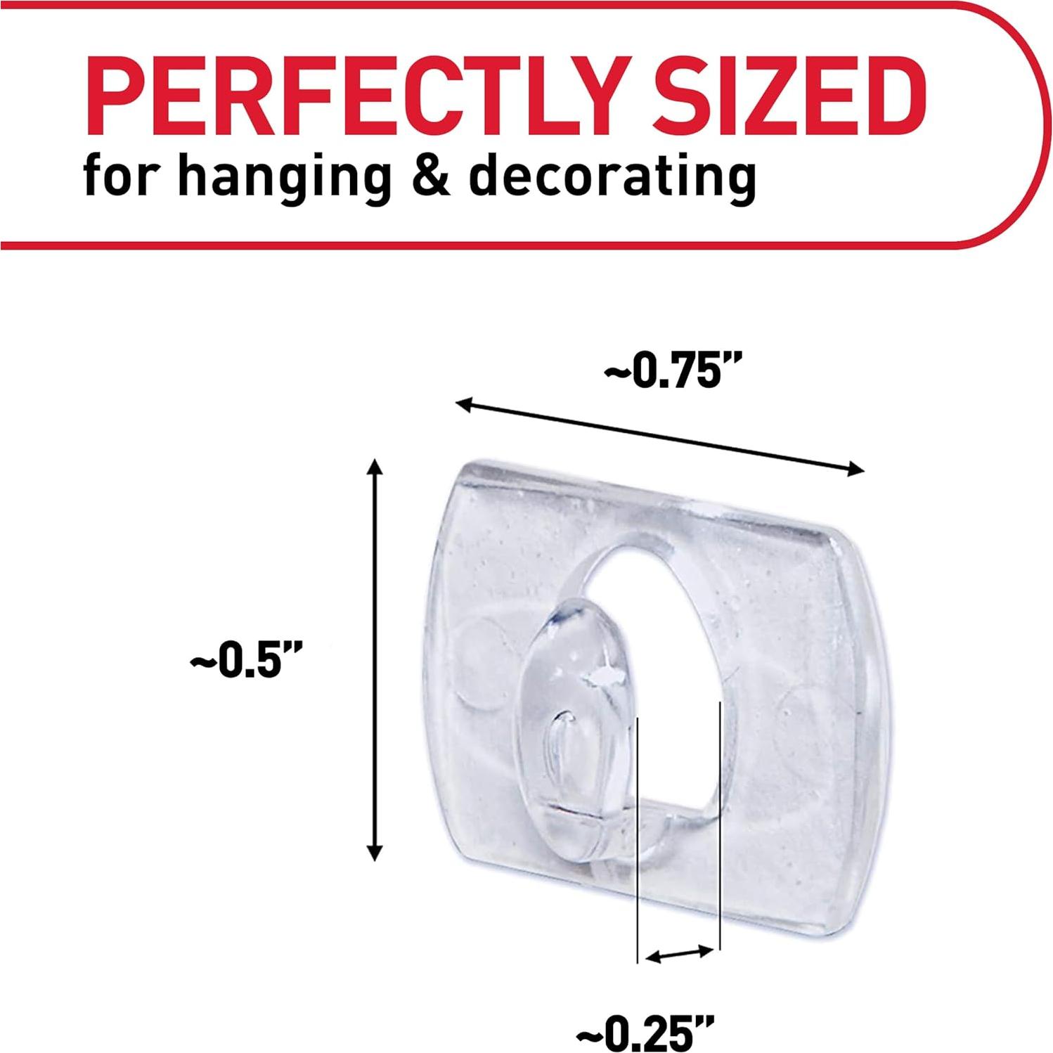 Clips de Luz Mini Command 45 Piezas Transparentes para Interior