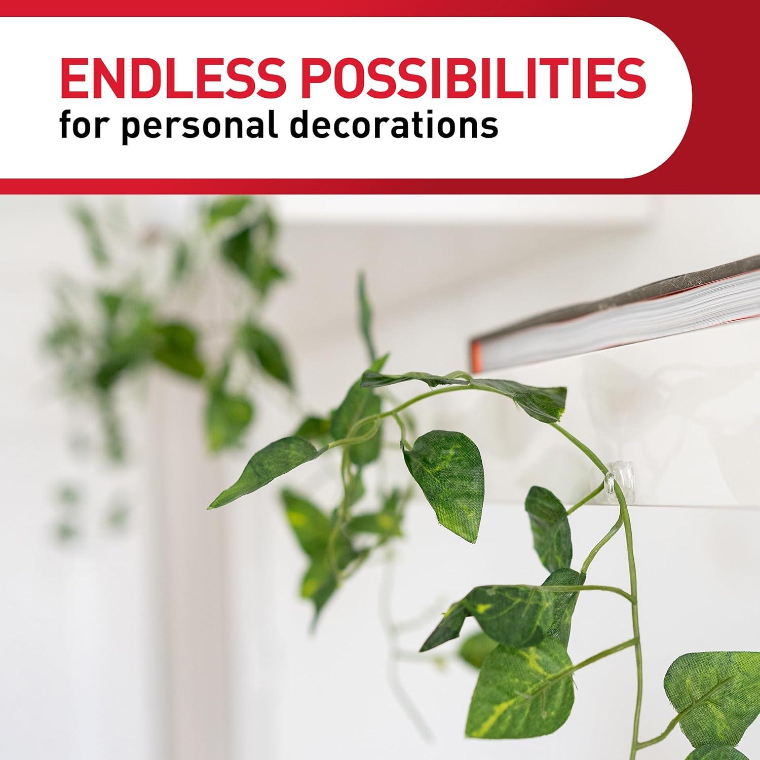 Clips de Luz Mini Command 45 Piezas Transparentes para Interior