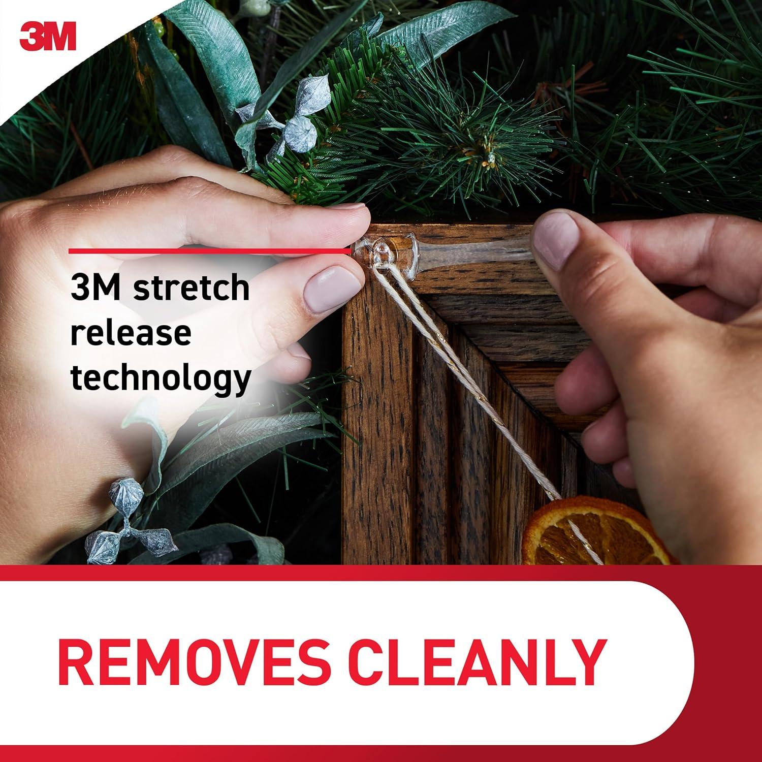 Clips de Luz Mini Command 45 Piezas Transparentes para Interior