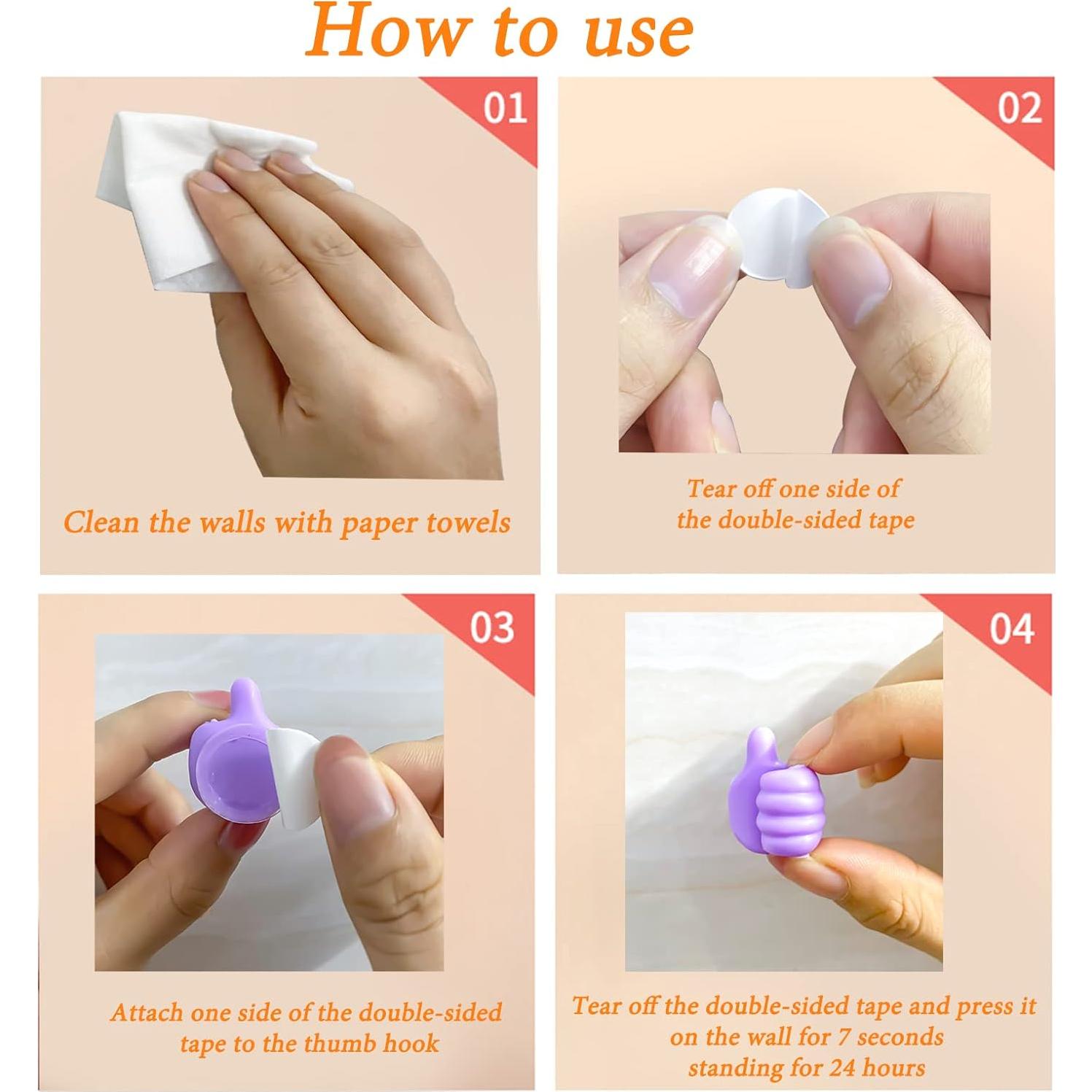 16 Ganchos Adhesivos de Silicona AELITOK para Cables y Llaves