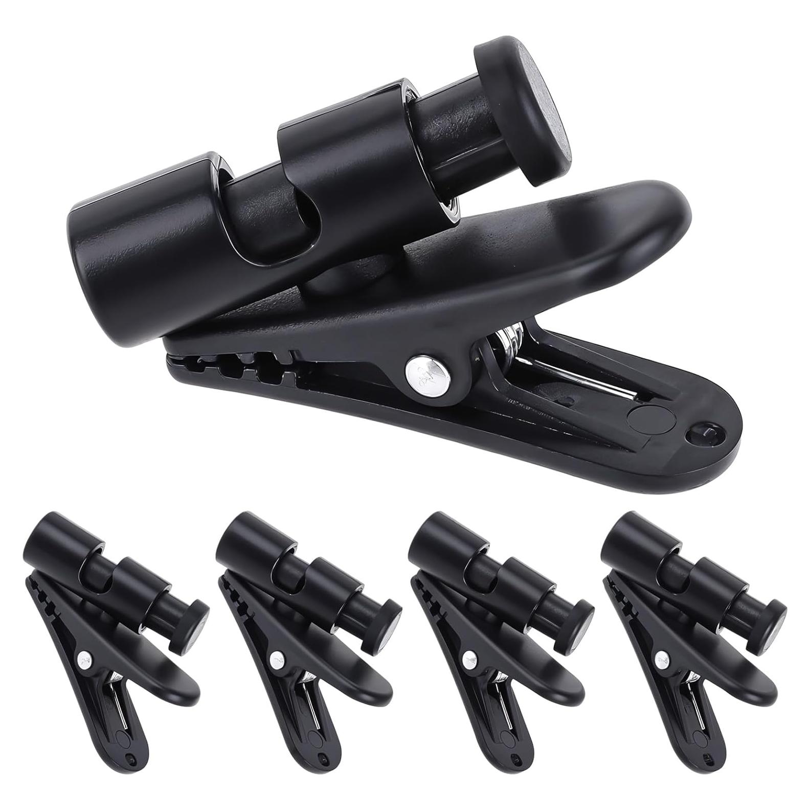 5 Clips de Cable para Auriculares Xthrotsenk 2-4mm Negro