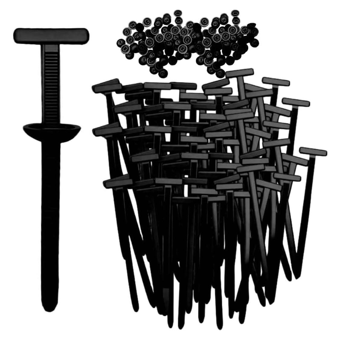 Hebilla de Brida Universal Sufeasdf 50pcs Nylon Alta Resistencia