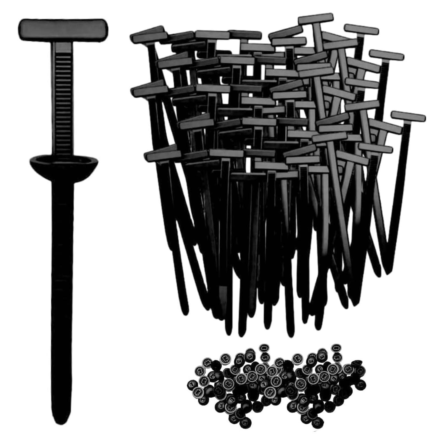 Hebillas de Brida de Cable Nylon Genérico 50pcs Alta Resistencia