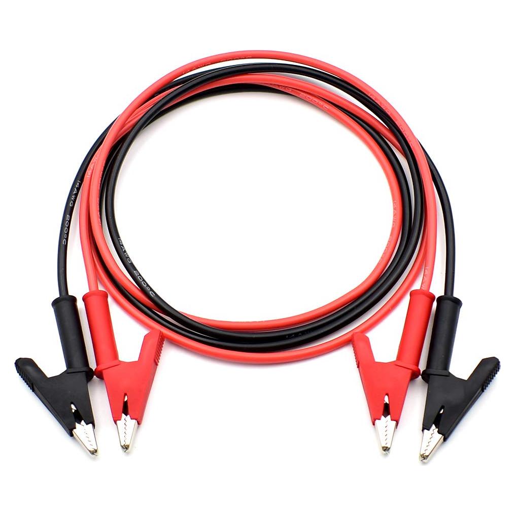 Cables de Salto 14 AWG Bei Qian con Clips de Cocodrilo 1m