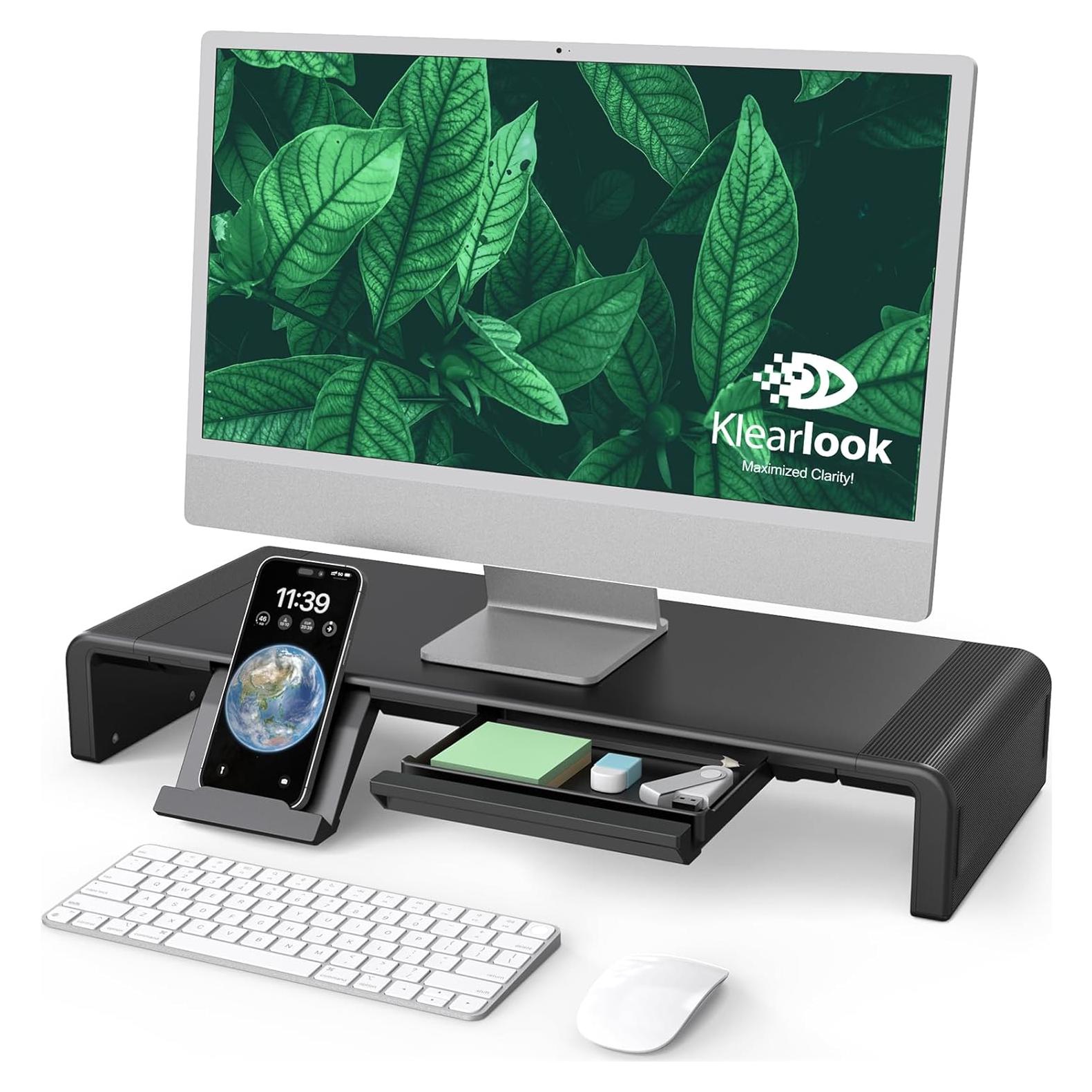Soporte para Monitor Ergonómico Klearlook Ajustable Negro
