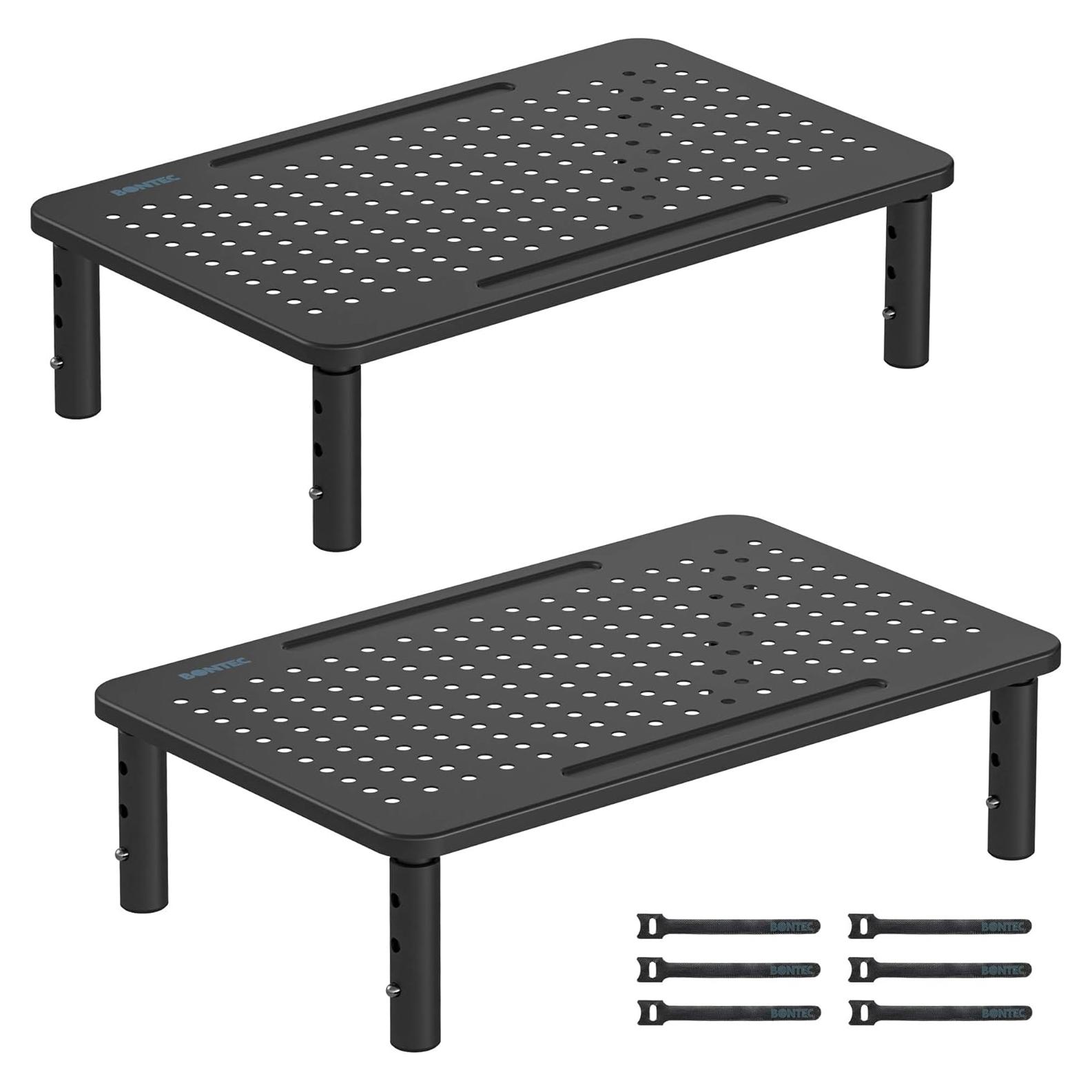 Soporte de Monitor Ergonómico BONTEC Ajustable 3 Alturas 19.96 kg