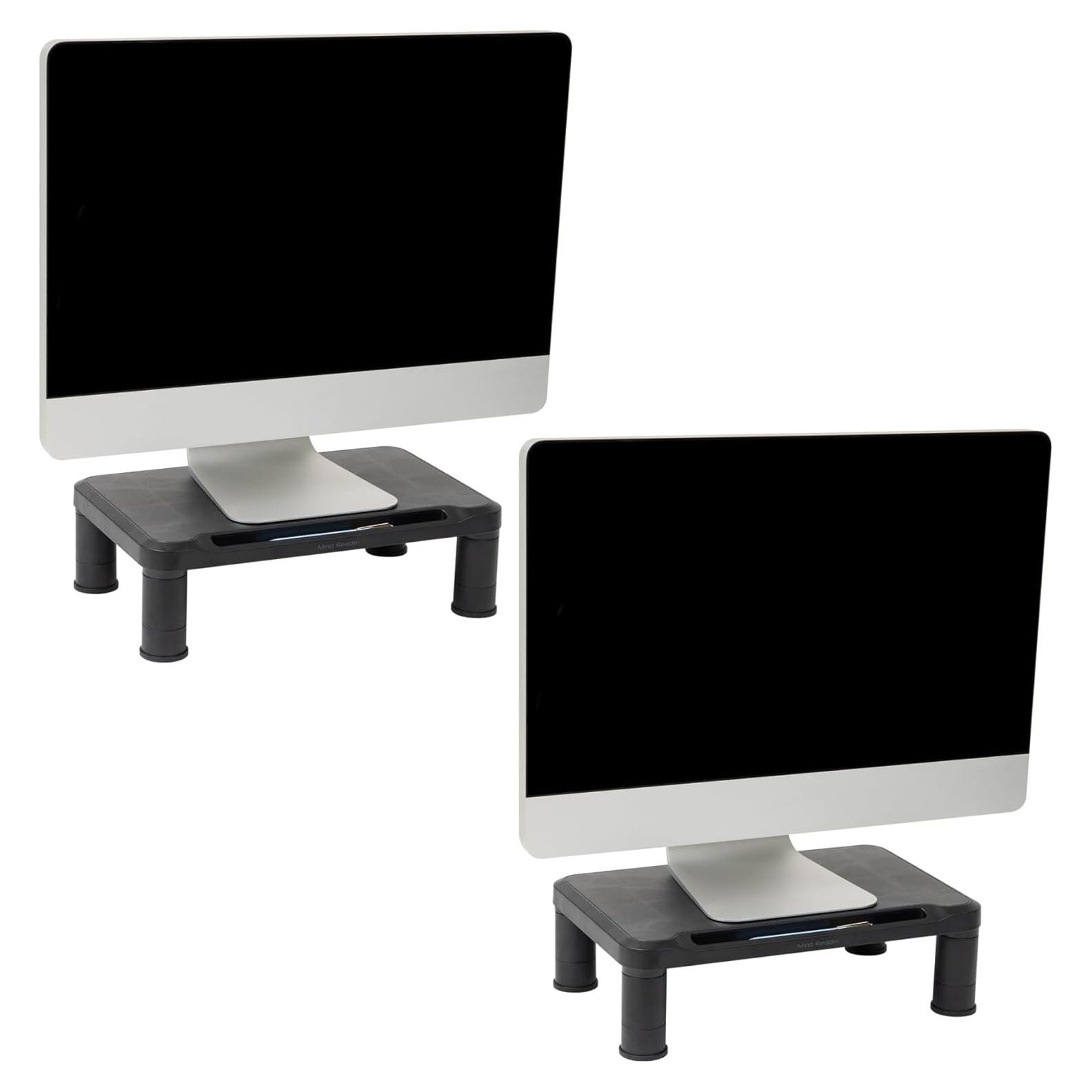 Soporte para Monitor Ajustable Mind Reader Set de 2 Negro