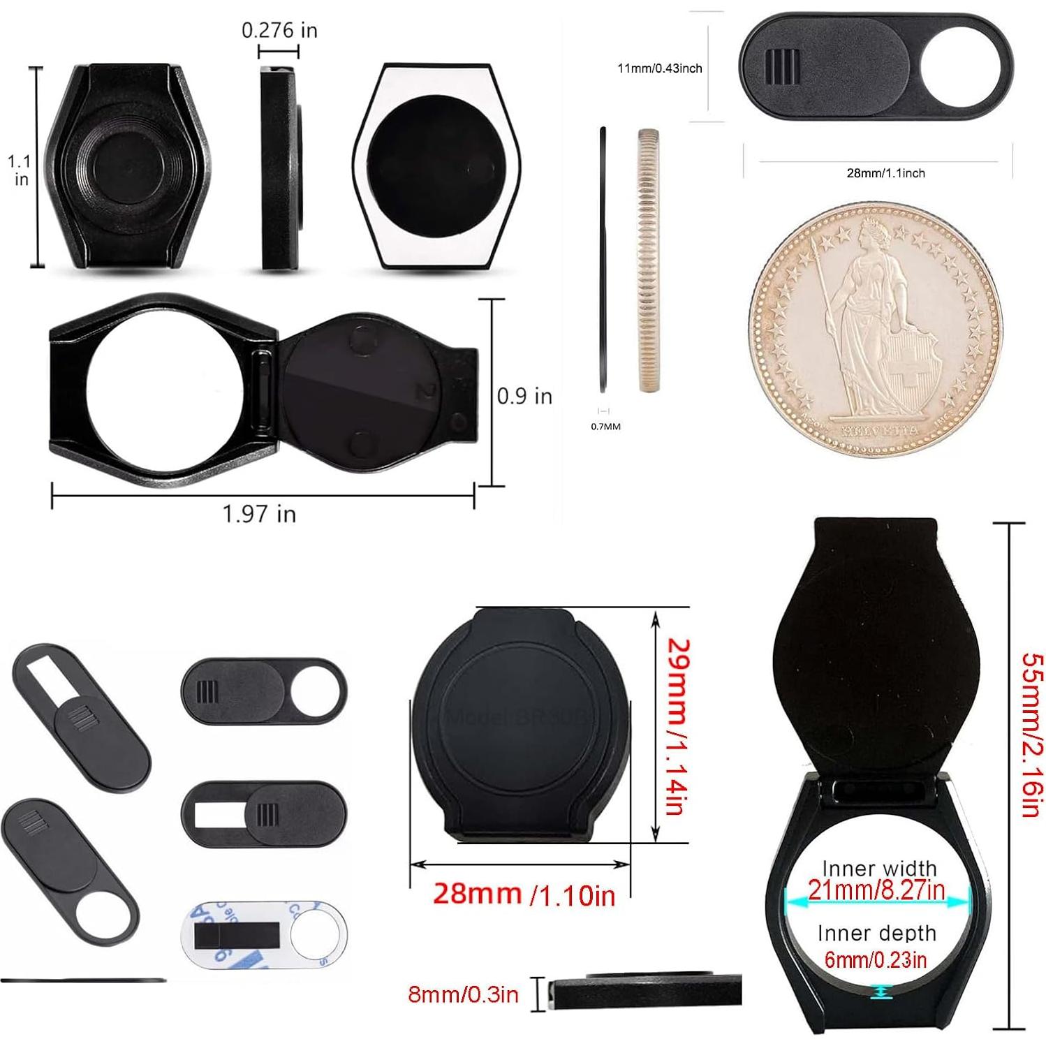 6 Cubiertas de Lente de Webcam ThtRht - Privacidad y Seguridad