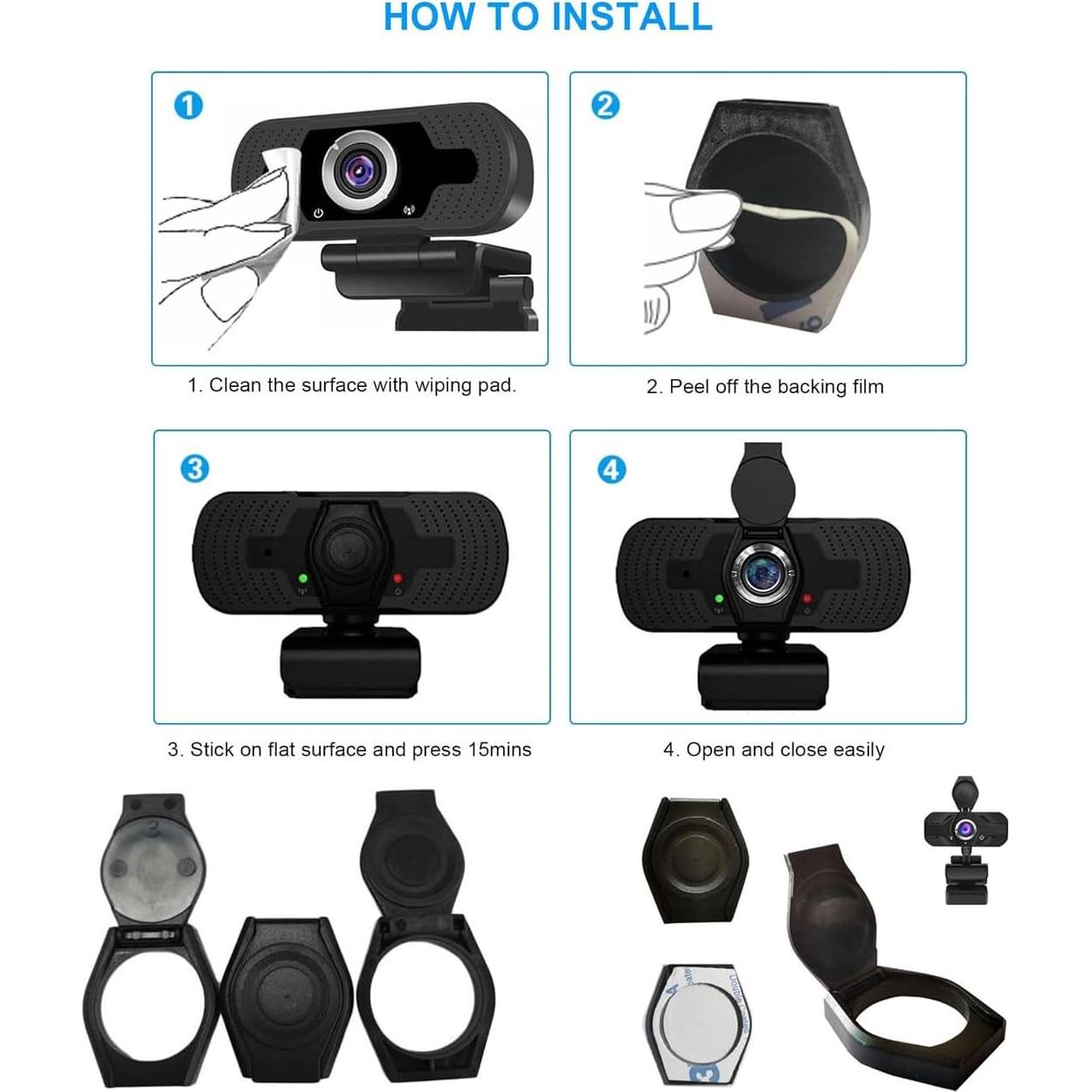 6 Cubiertas de Lente de Webcam ThtRht - Privacidad y Seguridad