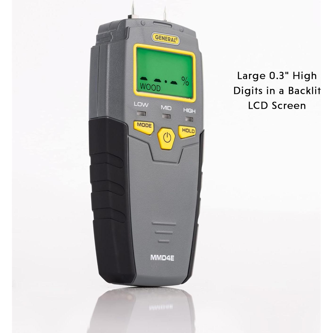 Medidor Digital de Humedad General Tools MMD4E Tipo Pin