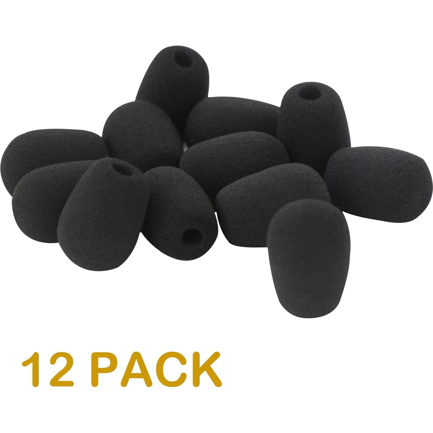 Paquete de 12 Cubiertas de Espuma para Micrófono HIYANCO