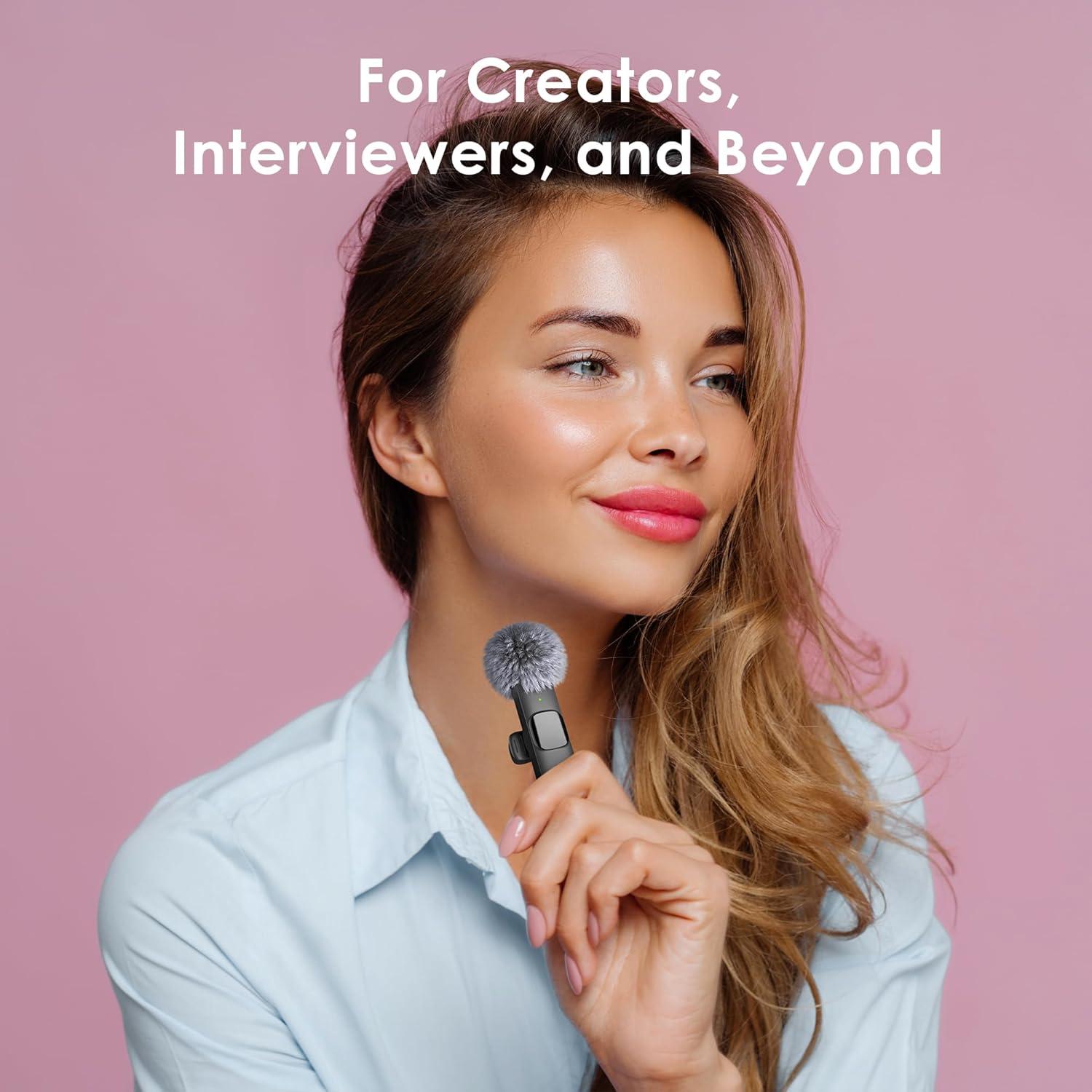 Mini Mic Pro - Micrófono Inalámbrico Lavalier para iPhone y Android