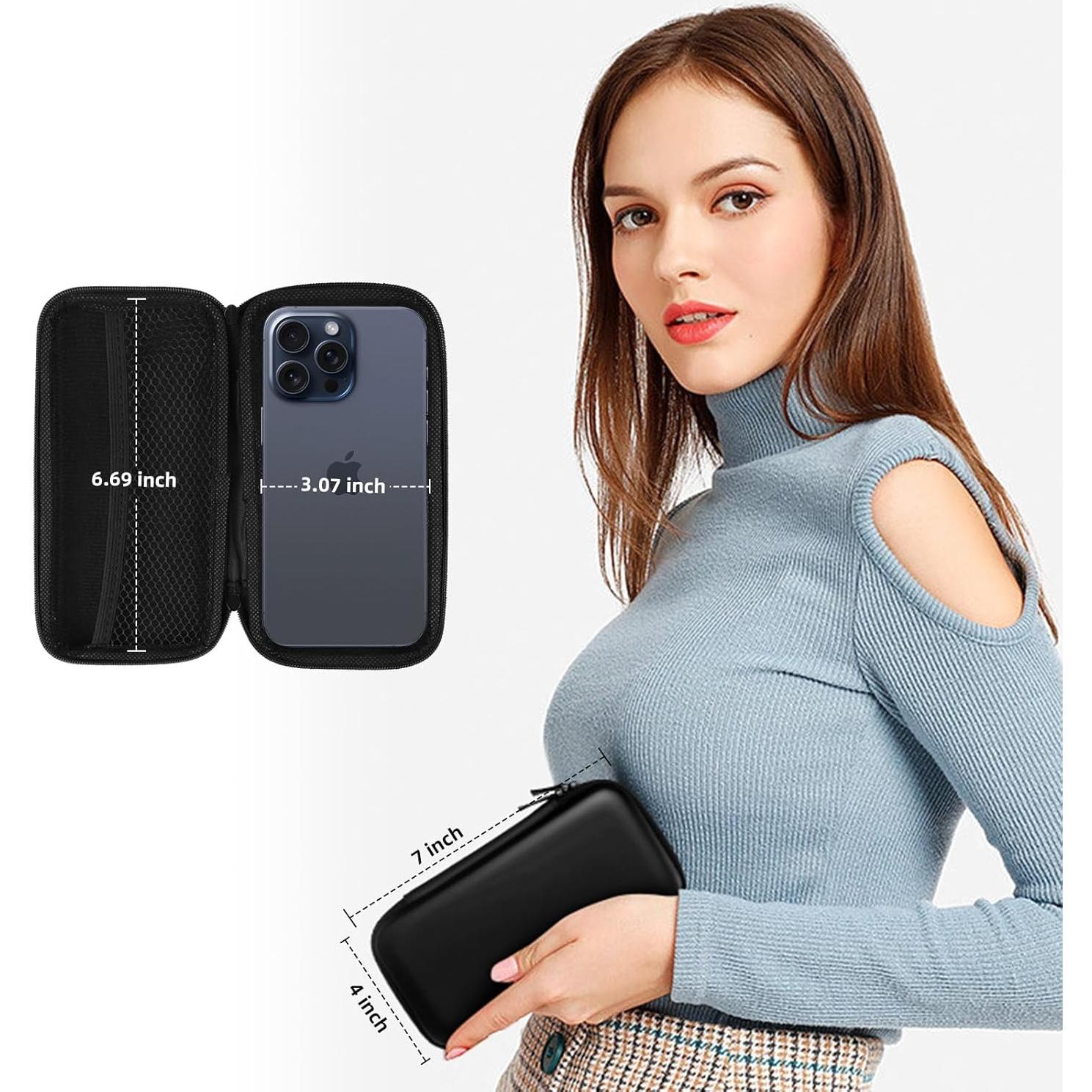 Estuche Organizador Electrónico iMangoo Pequeño Negro 19.05x10.16cm