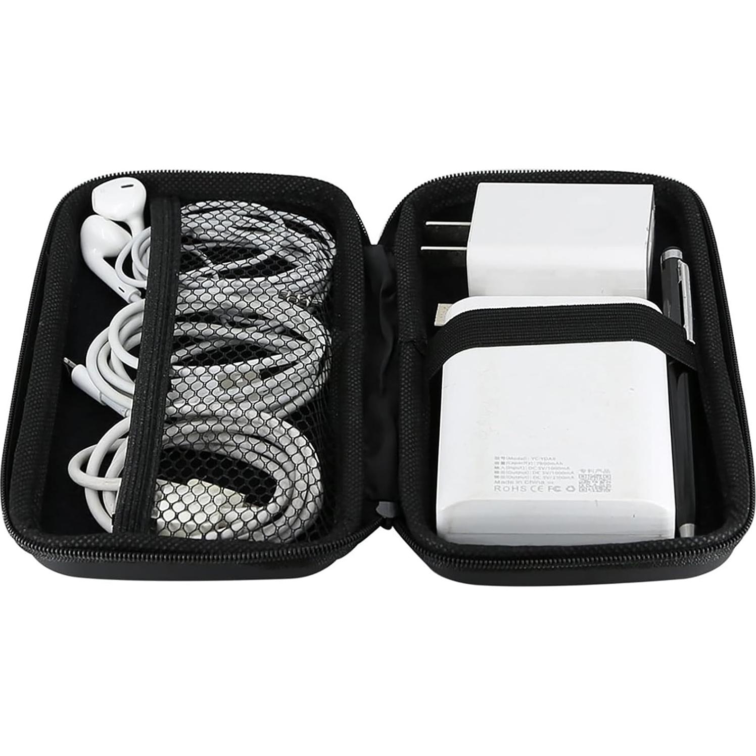 Estuche Organizador Electrónico iMangoo Pequeño Negro 19.05x10.16cm